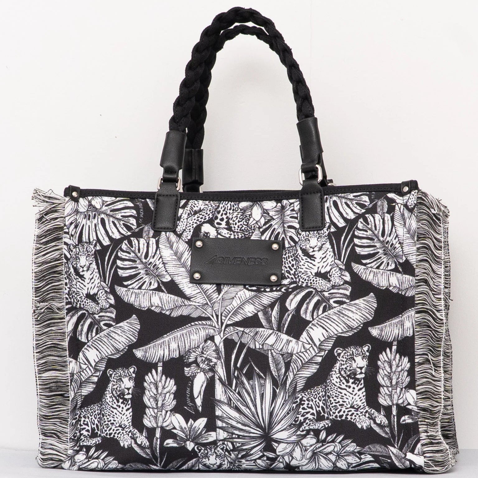 BORSA 4GIVENESS ATHENA BIG BLACK AND WHITE