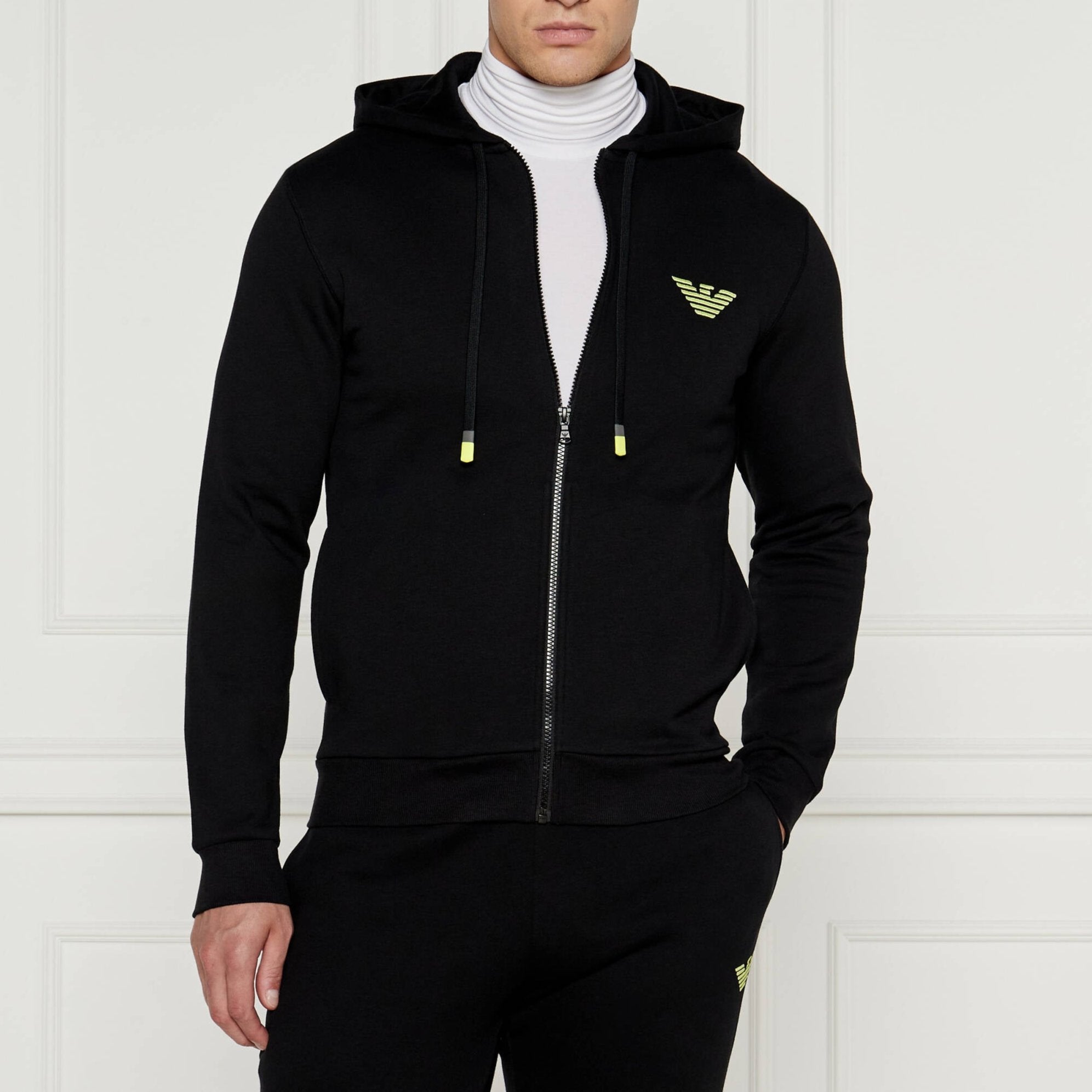 FELPA ARMANI CAPPUCCIO ZIP