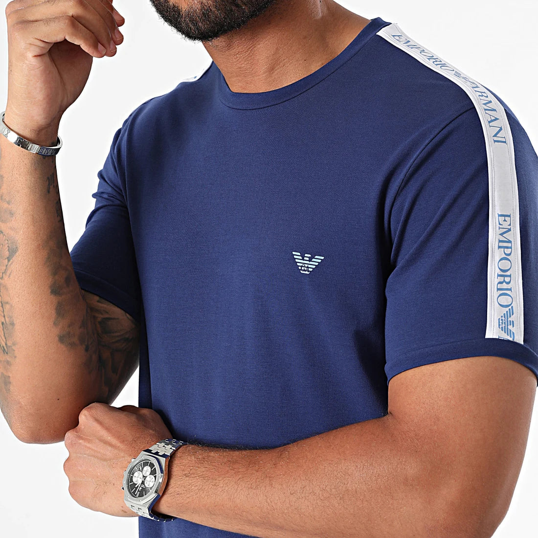 TSHIRT ARMANI CORE LOGO BAND SPALLA