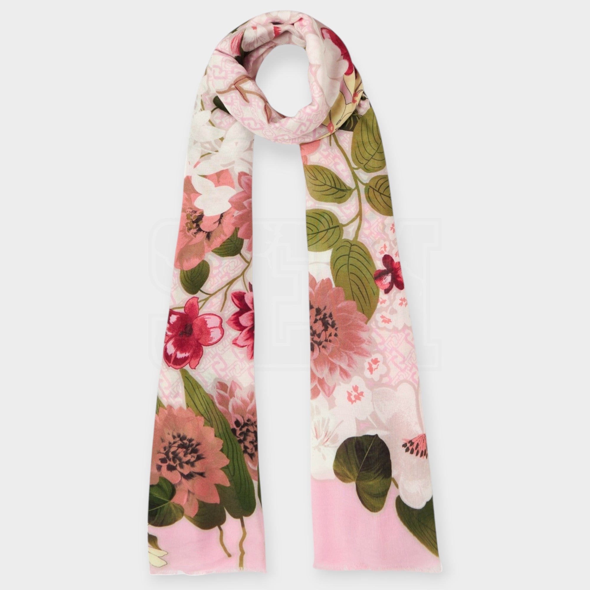 STOLA FOULARD FLOWER RAMAGE 90X180