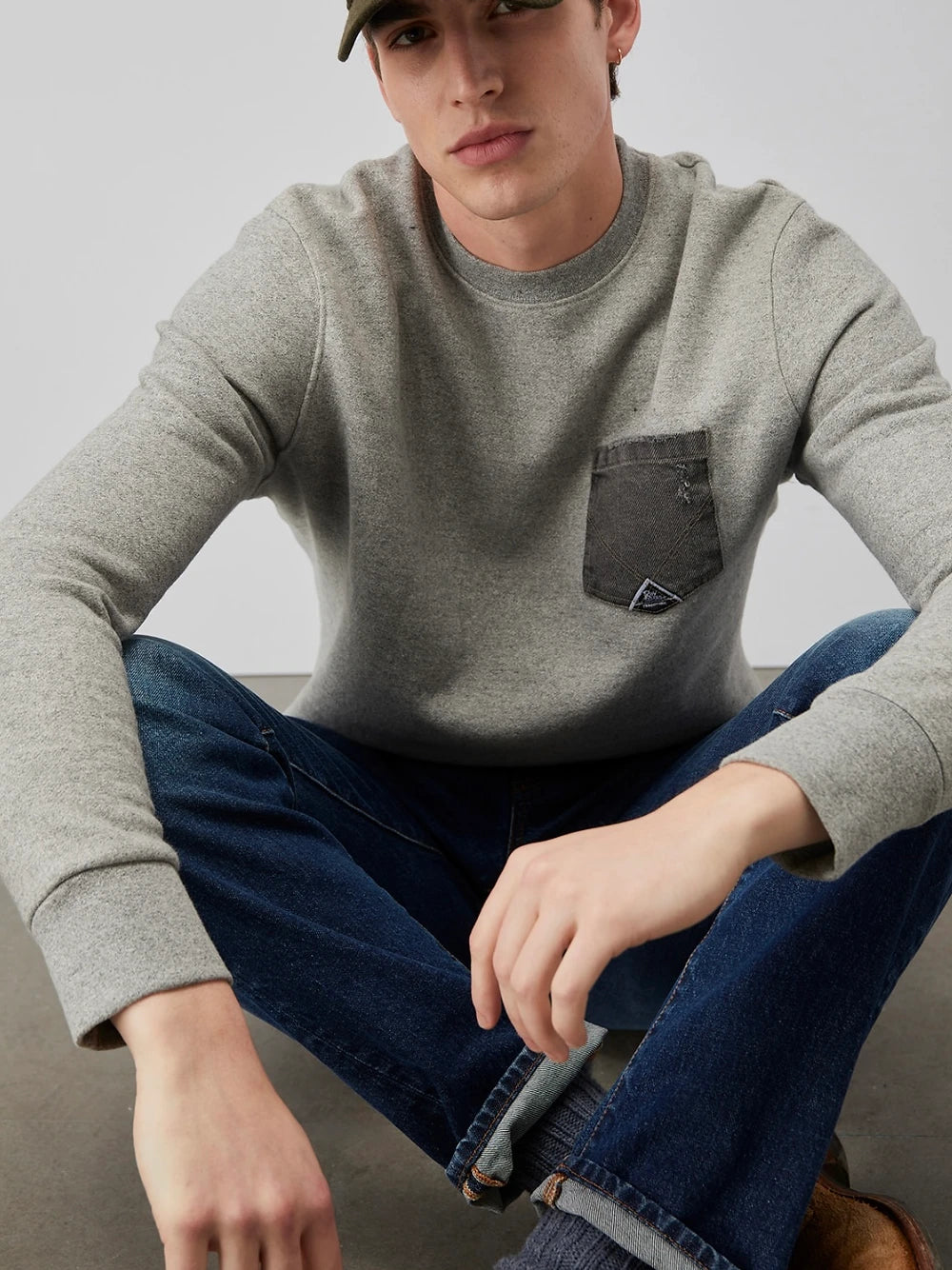 FELPA ROY ROGER'S BRUSHED CK37 TASCHINO