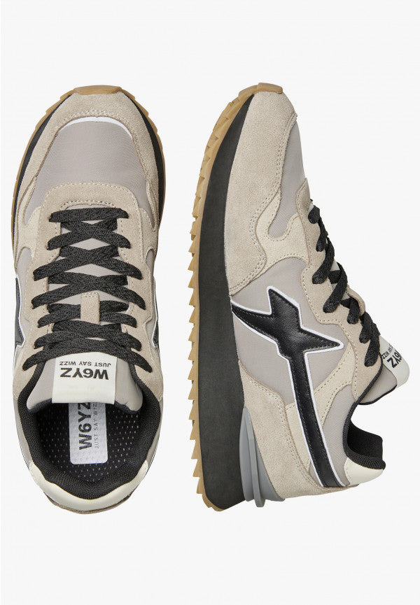 SCARPE WIZZ JUST SAY WIZZ YAK-M. TAUPE BEIGE BLACK