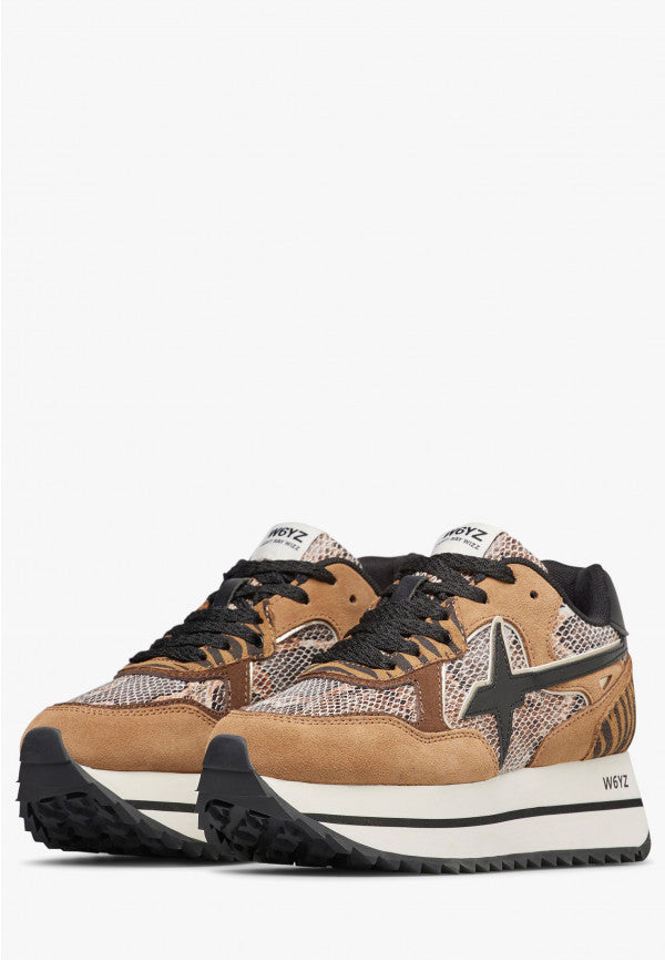 SCARPE WIZZ JUST SAY WIZZ DEVA-W. PYTON MARRONE NERO