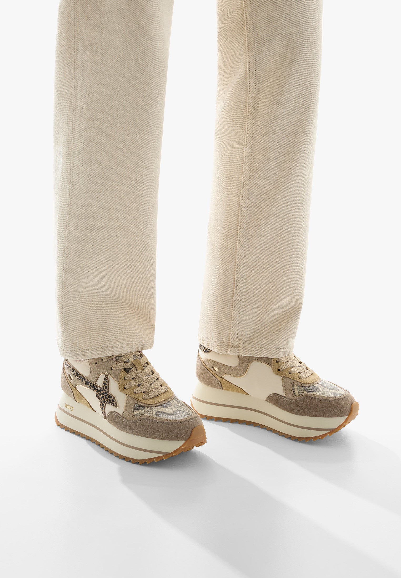 SCARPE WIZZ JUST SAY WIZZ DEVA-W. CANVAS TAUPE BEIGE