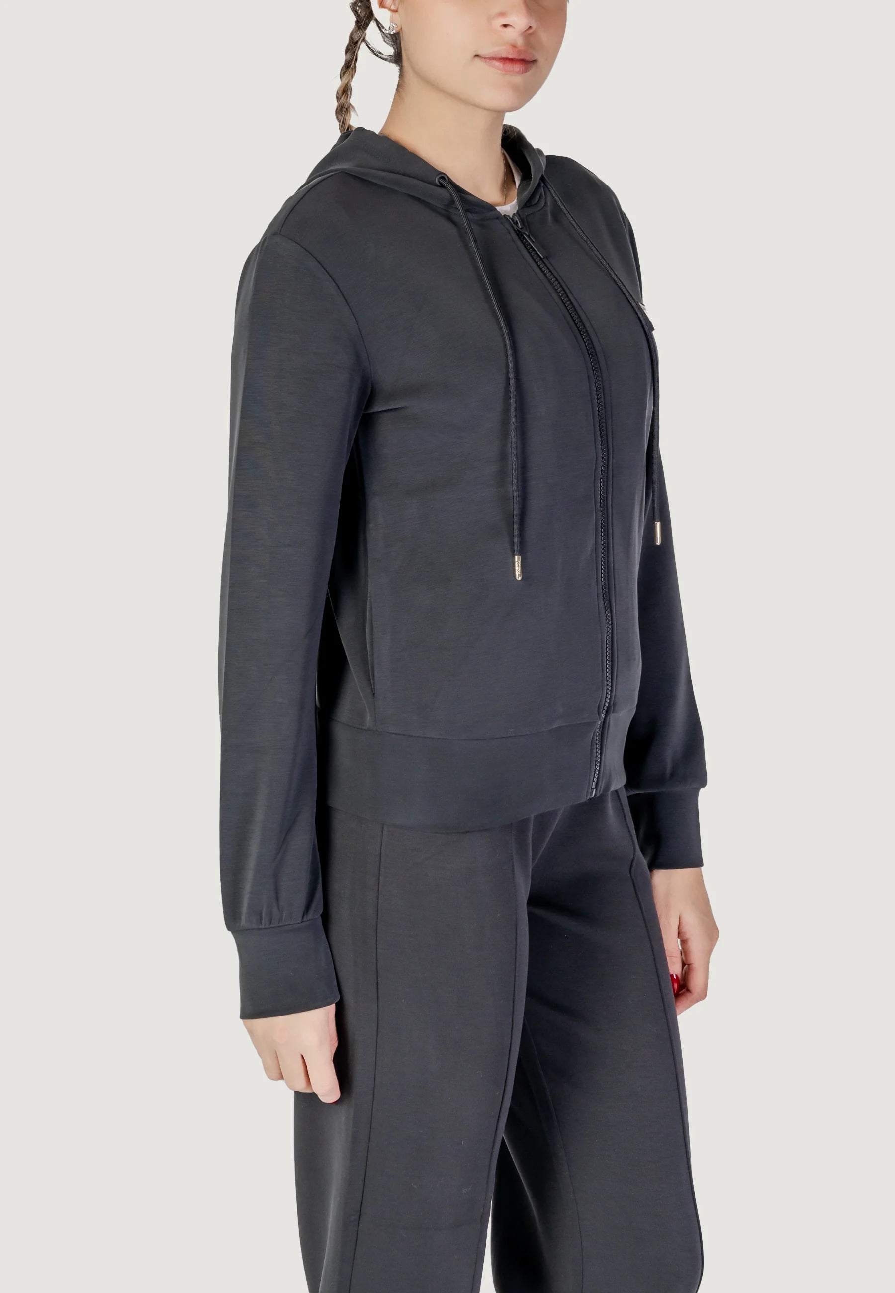 FELPA GUESS OLYMPE FULL ZIP CON CAPP