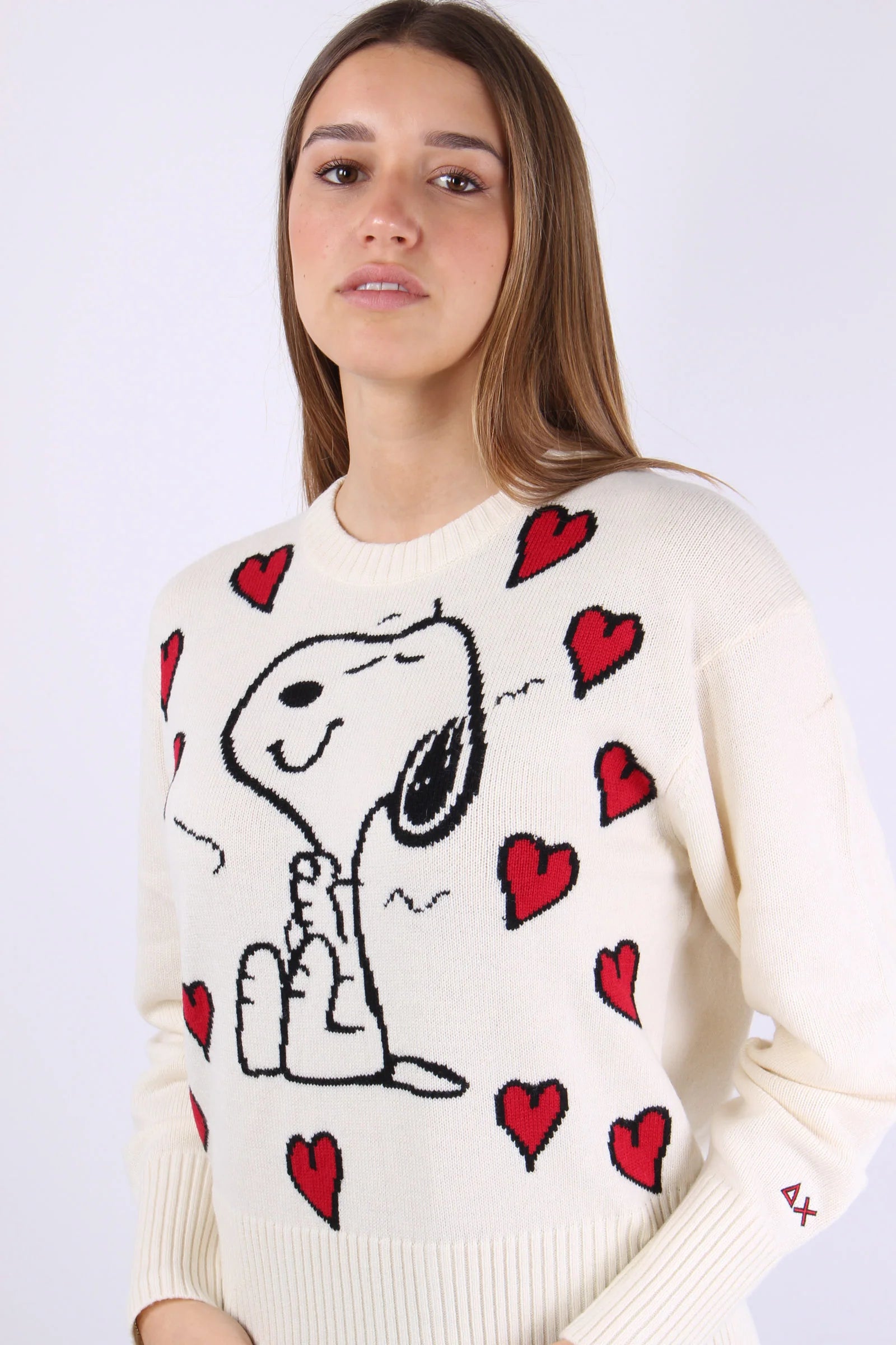 MAGLIONE SUN68 X PEANUTS W SNOOPY OVER SWEATER