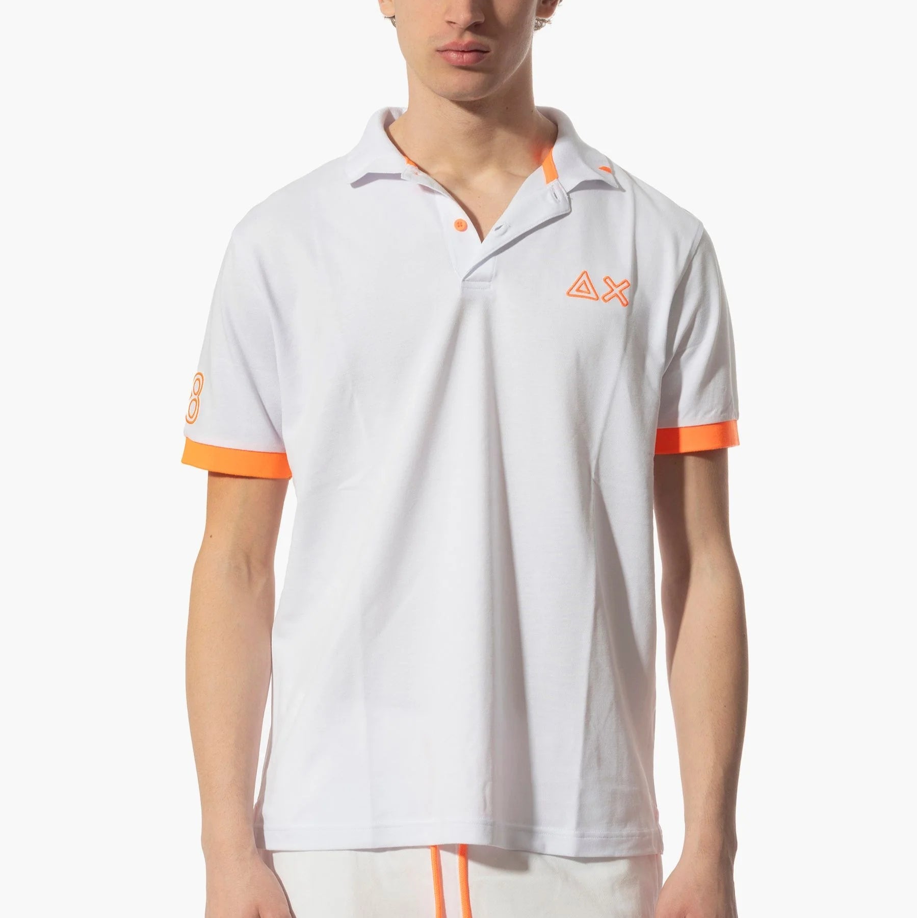 POLO SUN68 LOGO FLUO MC