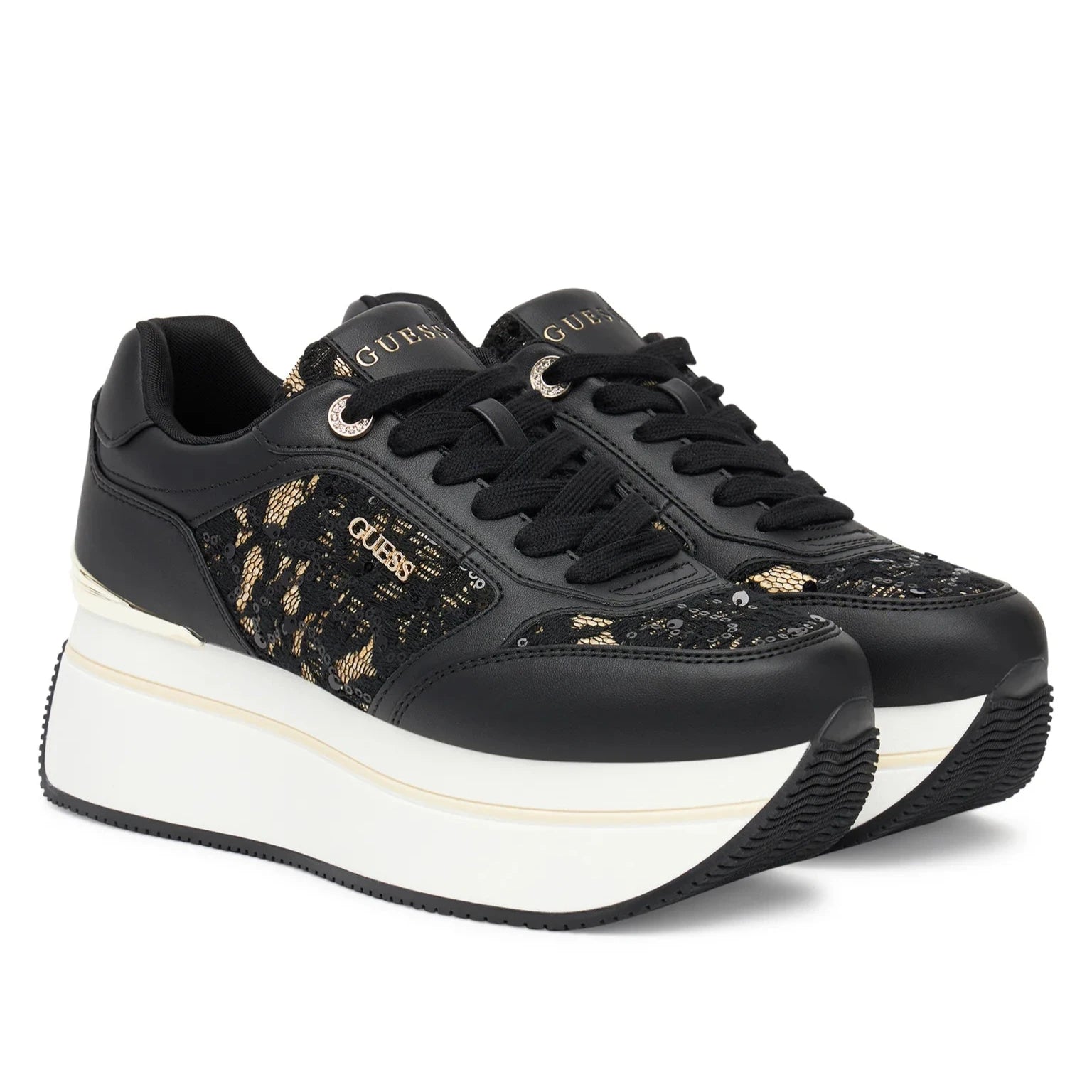 SCARPE GUESS CAMRIO8 PLATFORM NERO