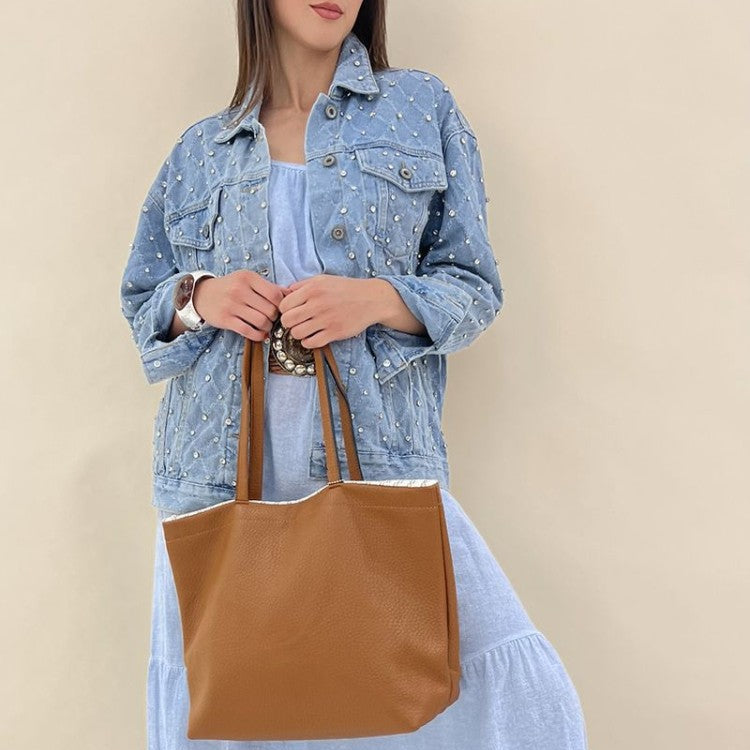 GIACCA SEM BIRBA OVERSIZE ROMBO CON GEMME LIMITED 2C