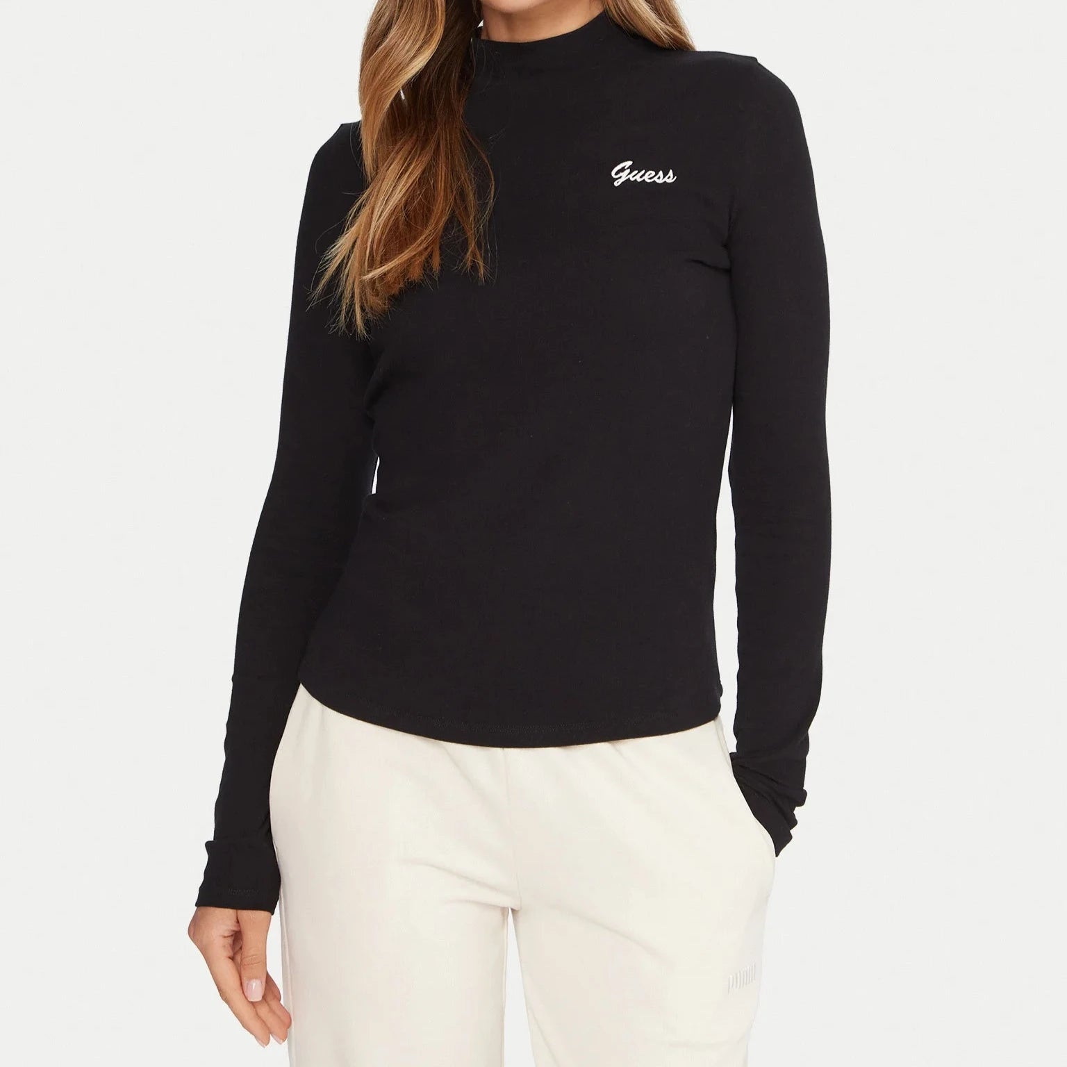 MAGLIA TOP GUESS ALBA COLLO ALTO