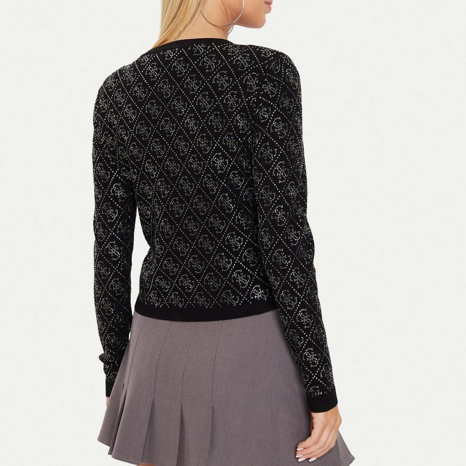 CARDIGAN CROP GUESS PAIGE 4G STONES ML