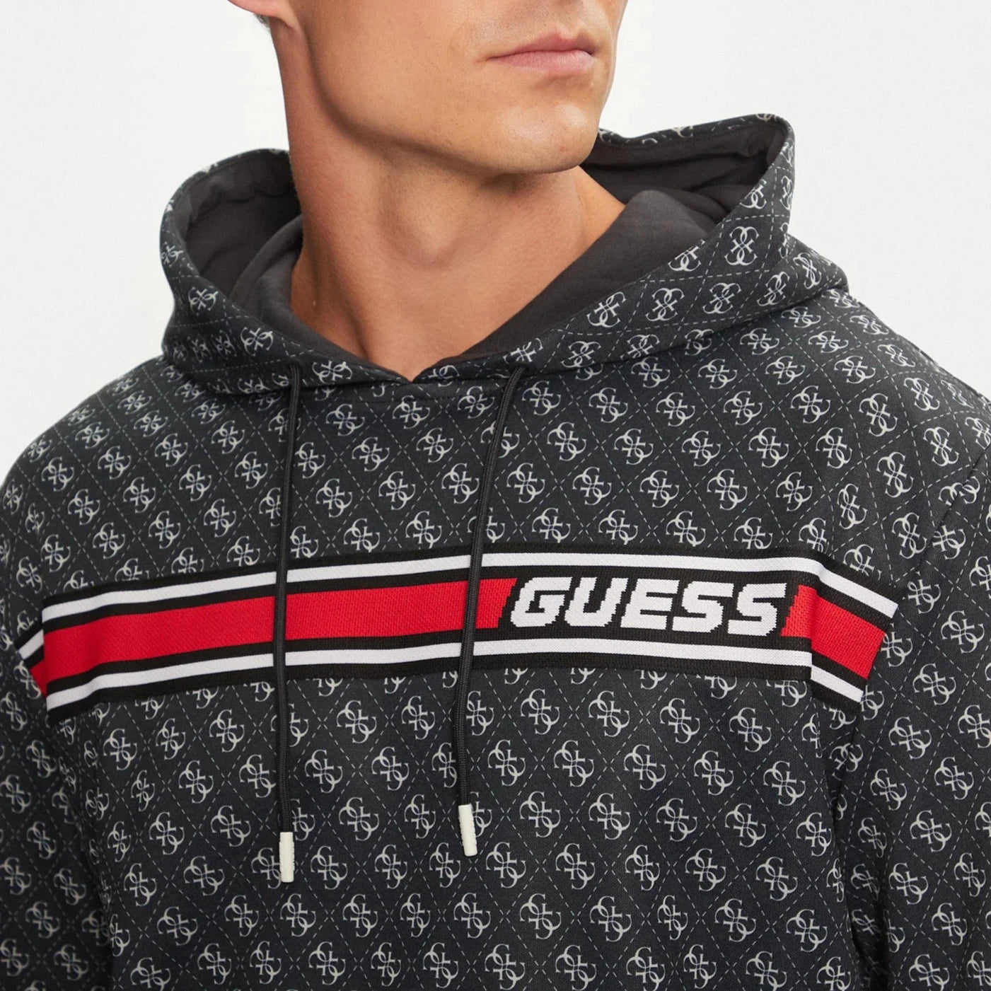 FELPA GUESS NEW KORBIN CON CAPPUCCIO