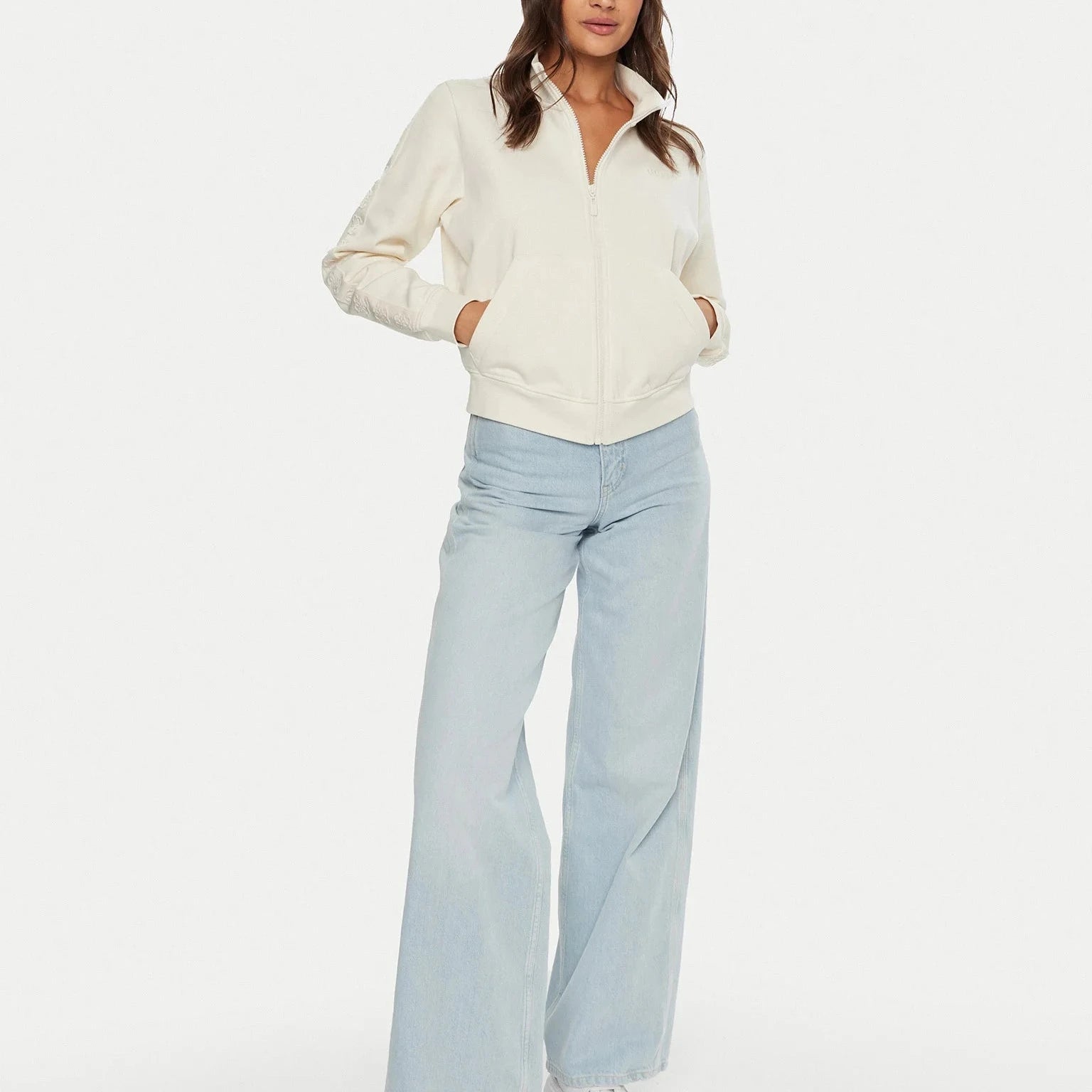 FELPA GUESS STACIE FULLZIP ML