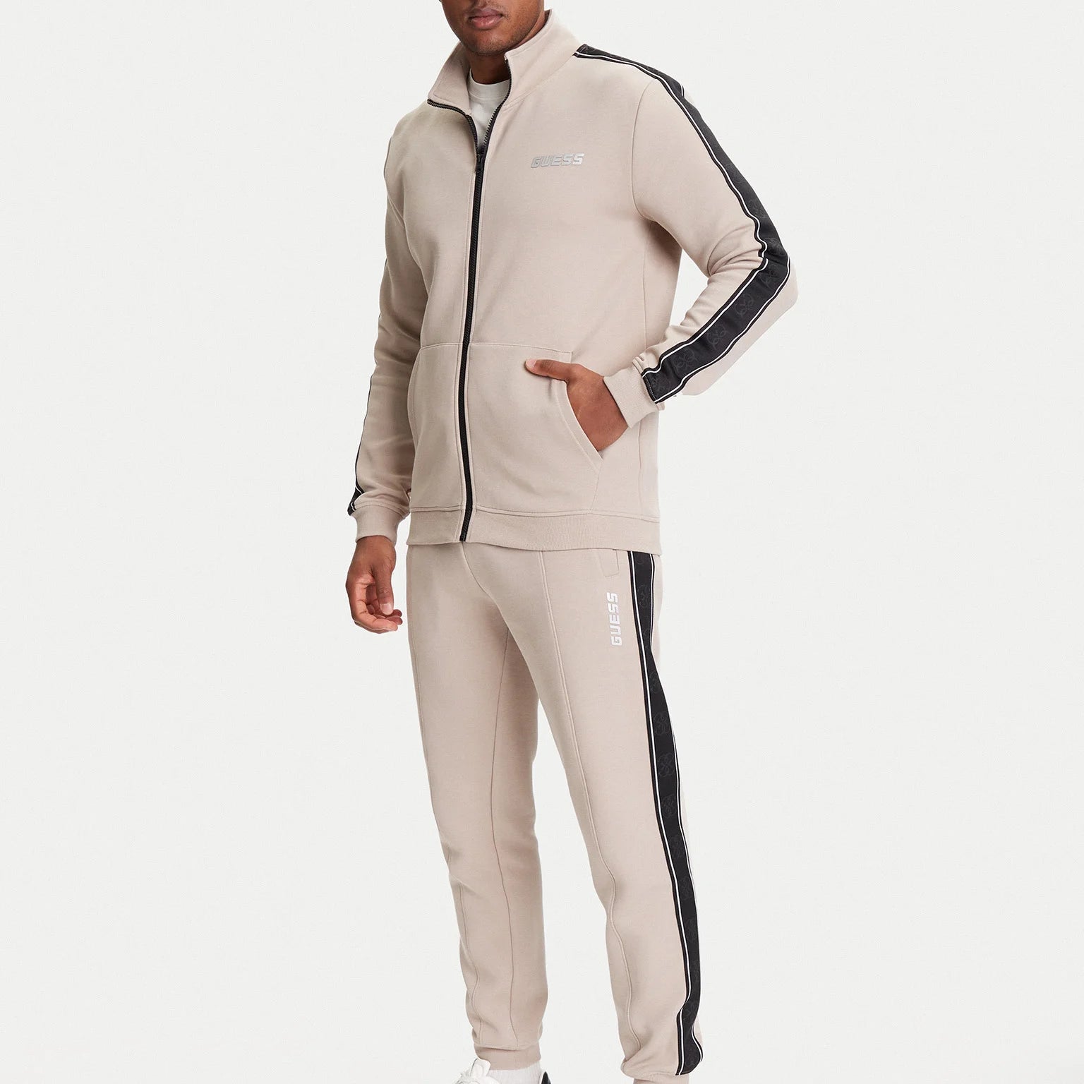 FELPA GUESS MICKEY FULL ZIP BANDA 4G