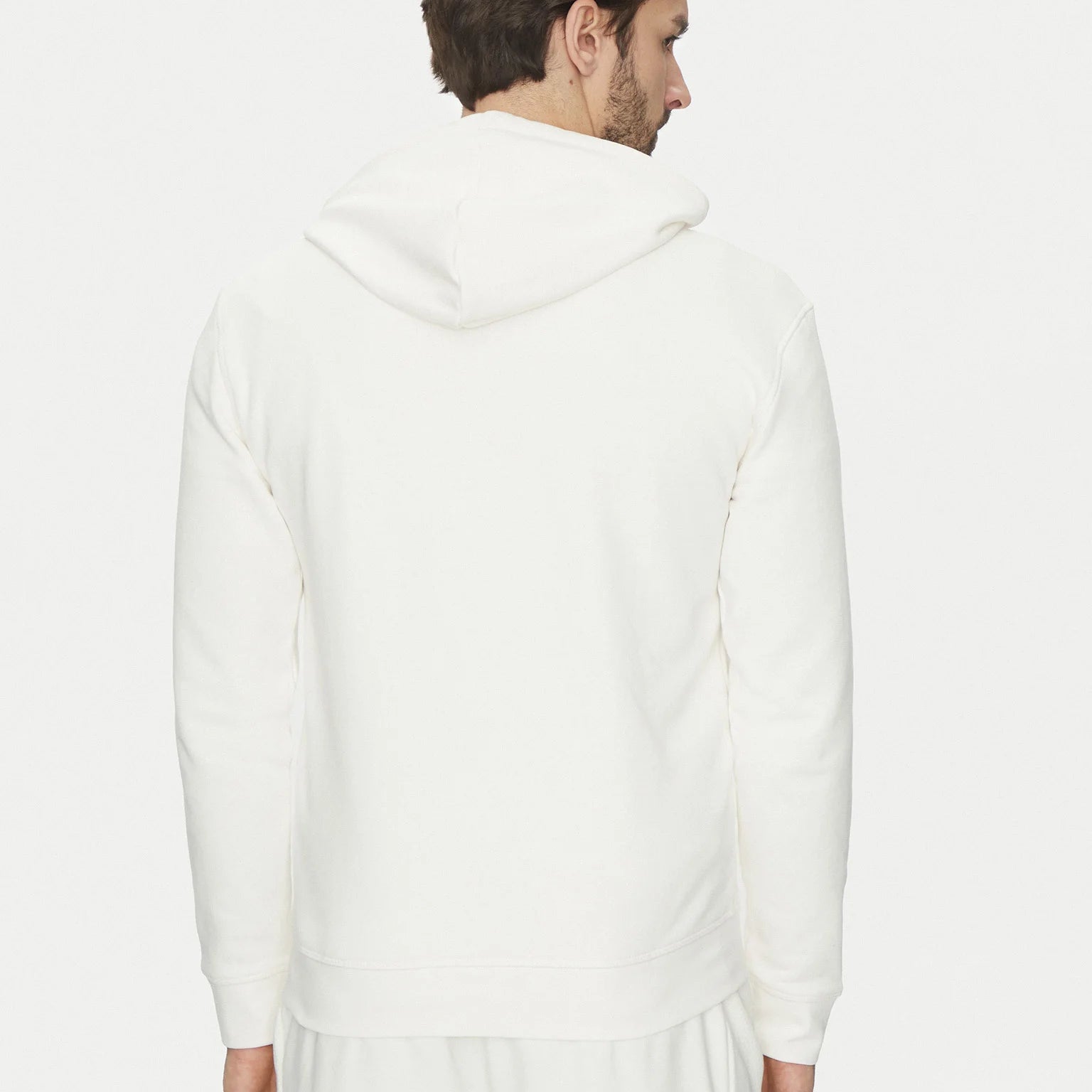 FELPA GUESS ALDWIN CAPPUCCIO CHIUSA LOGO GOMMATO