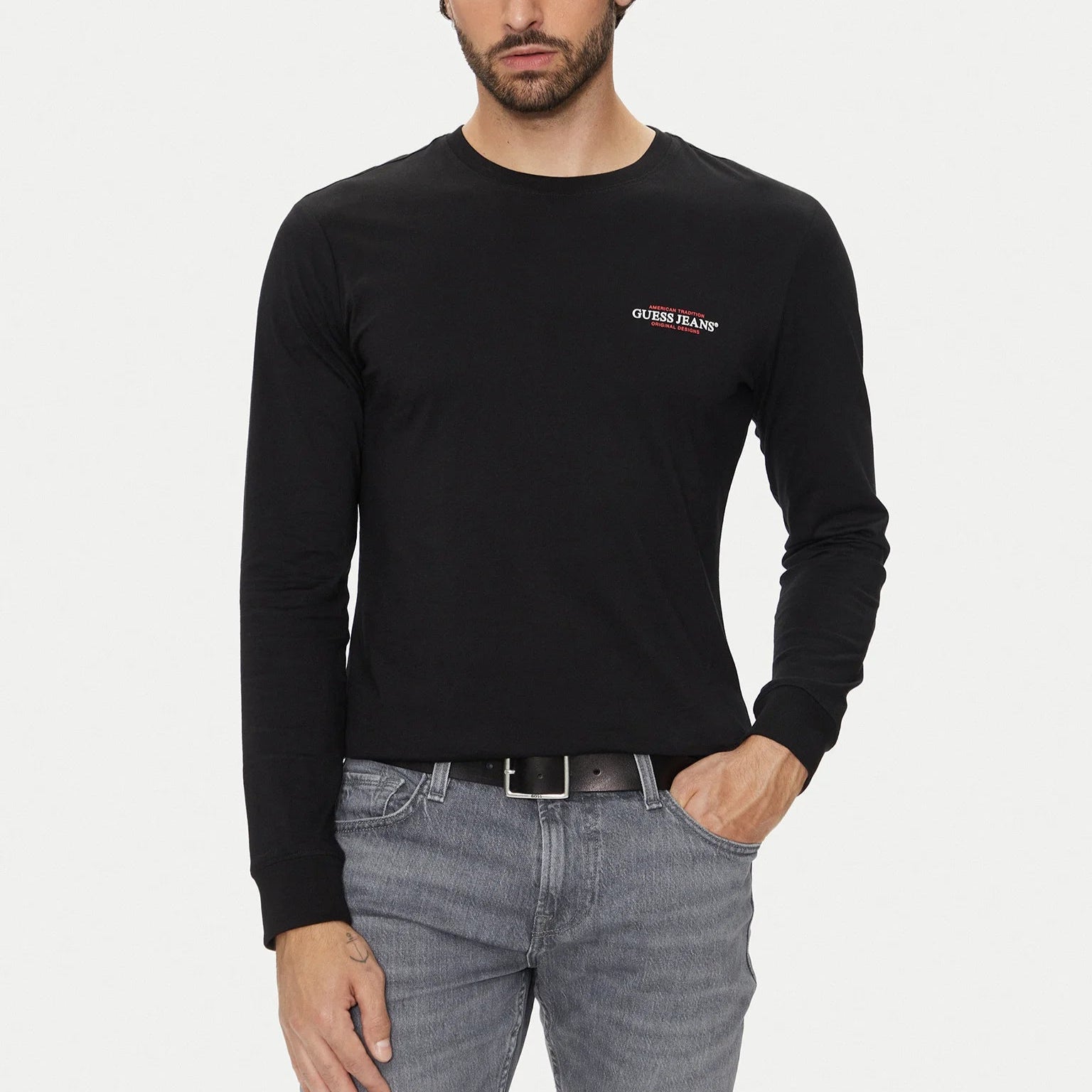 MAGLIA GUESS GJ AMERICAN SLIM TEE ML