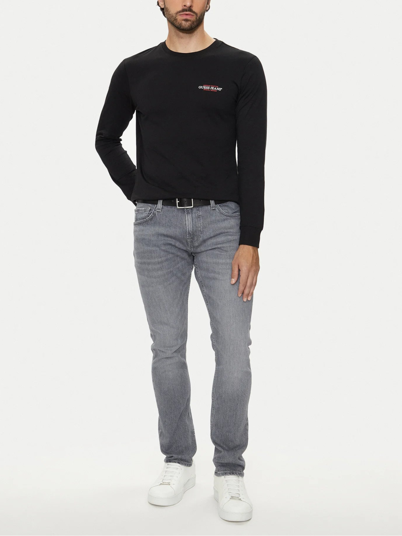 MAGLIA GUESS GJ AMERICAN SLIM TEE ML