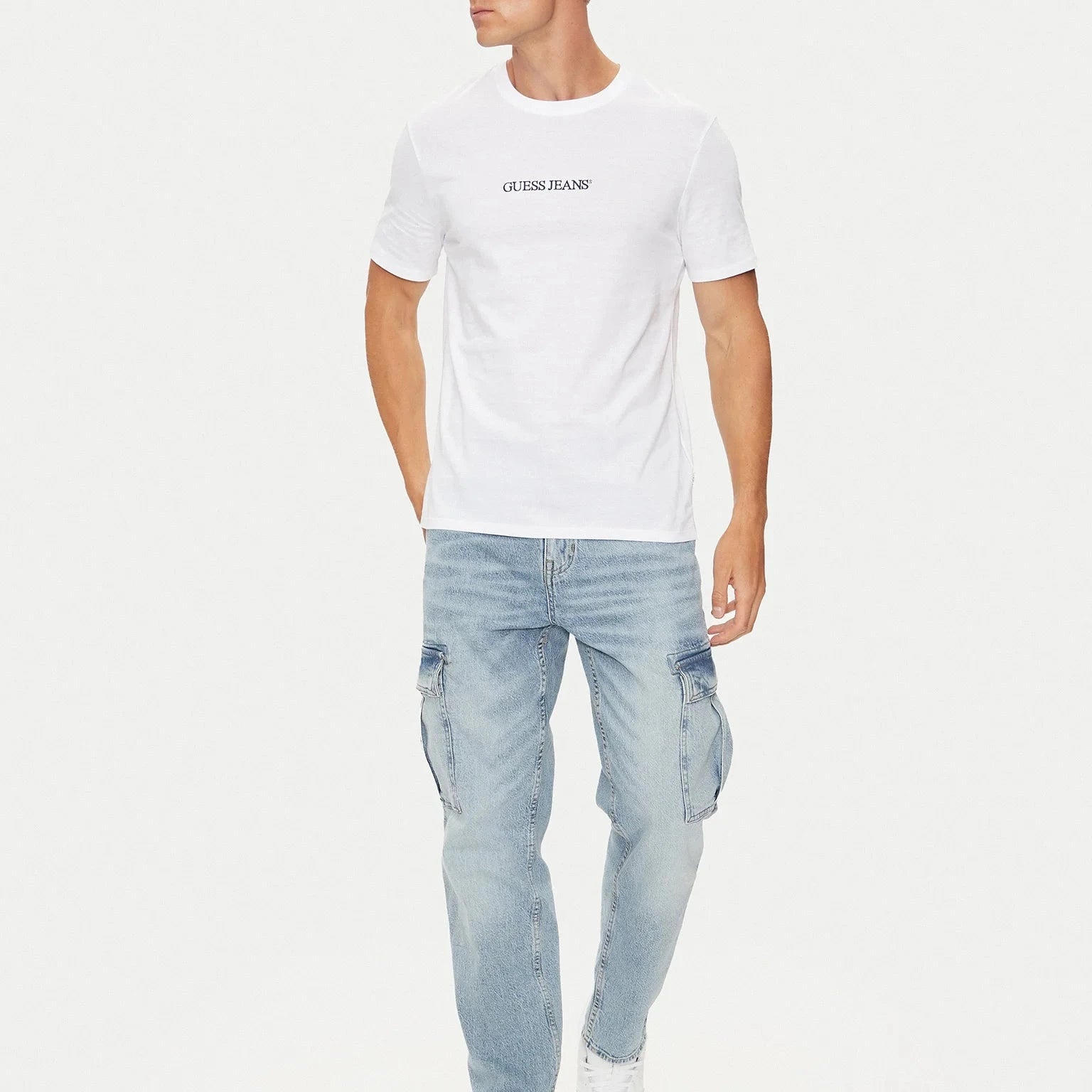 TSHIRT GUESS GJ SLIM LOGO EMBRO