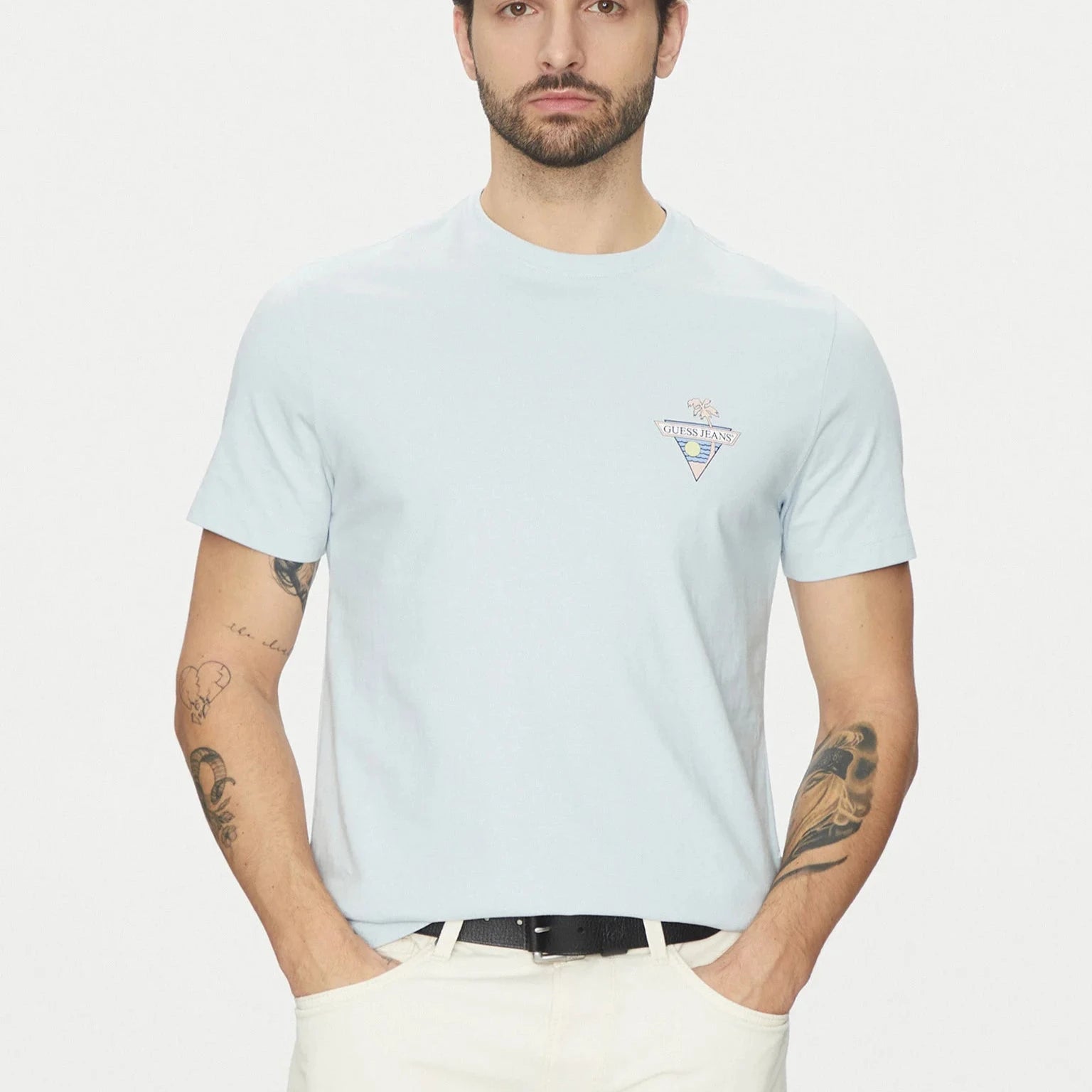 TSHIRT GUESS GJ PALM TRIANGLE REG