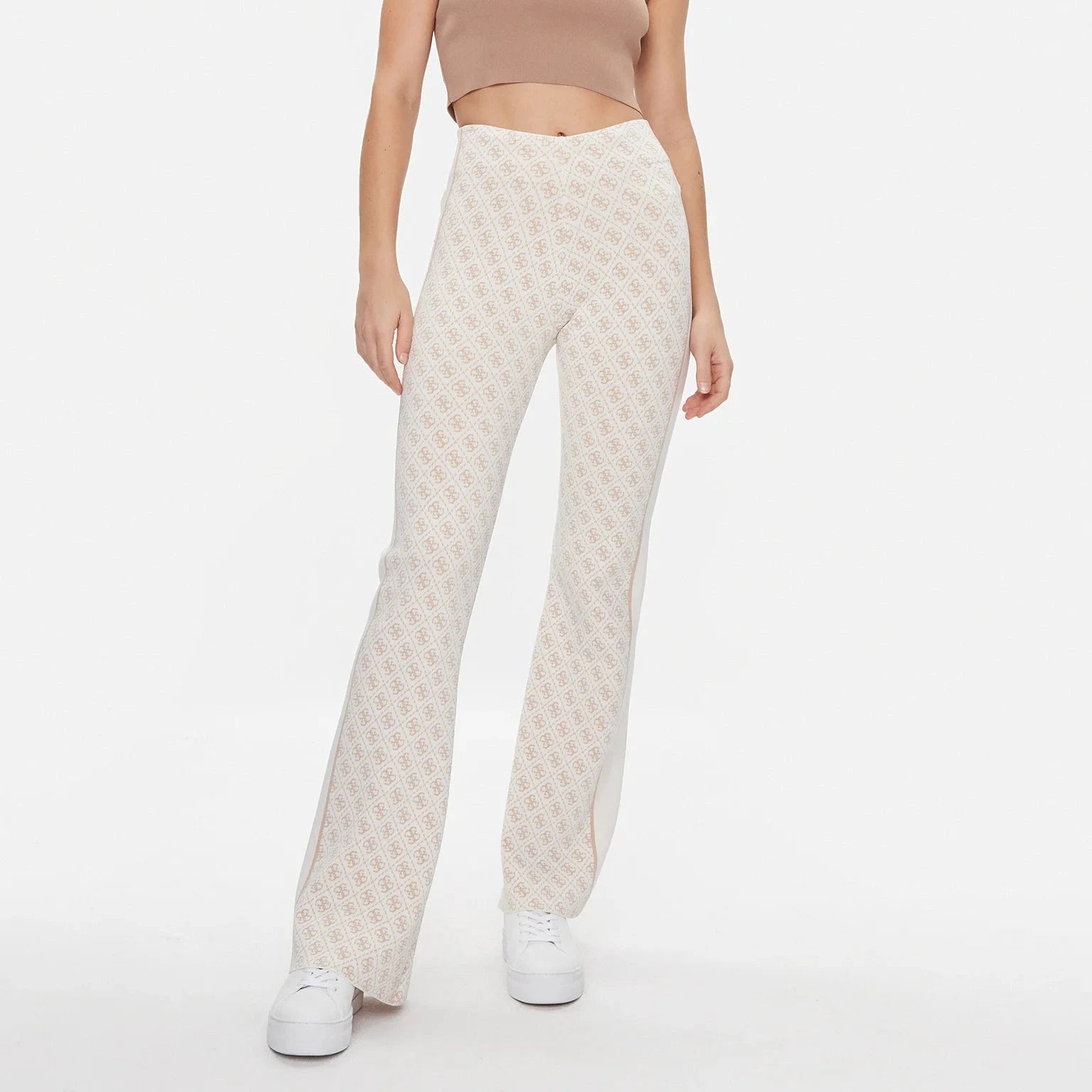 PANTALONE GUESS LISE 4G LOGO IN MAGLIA