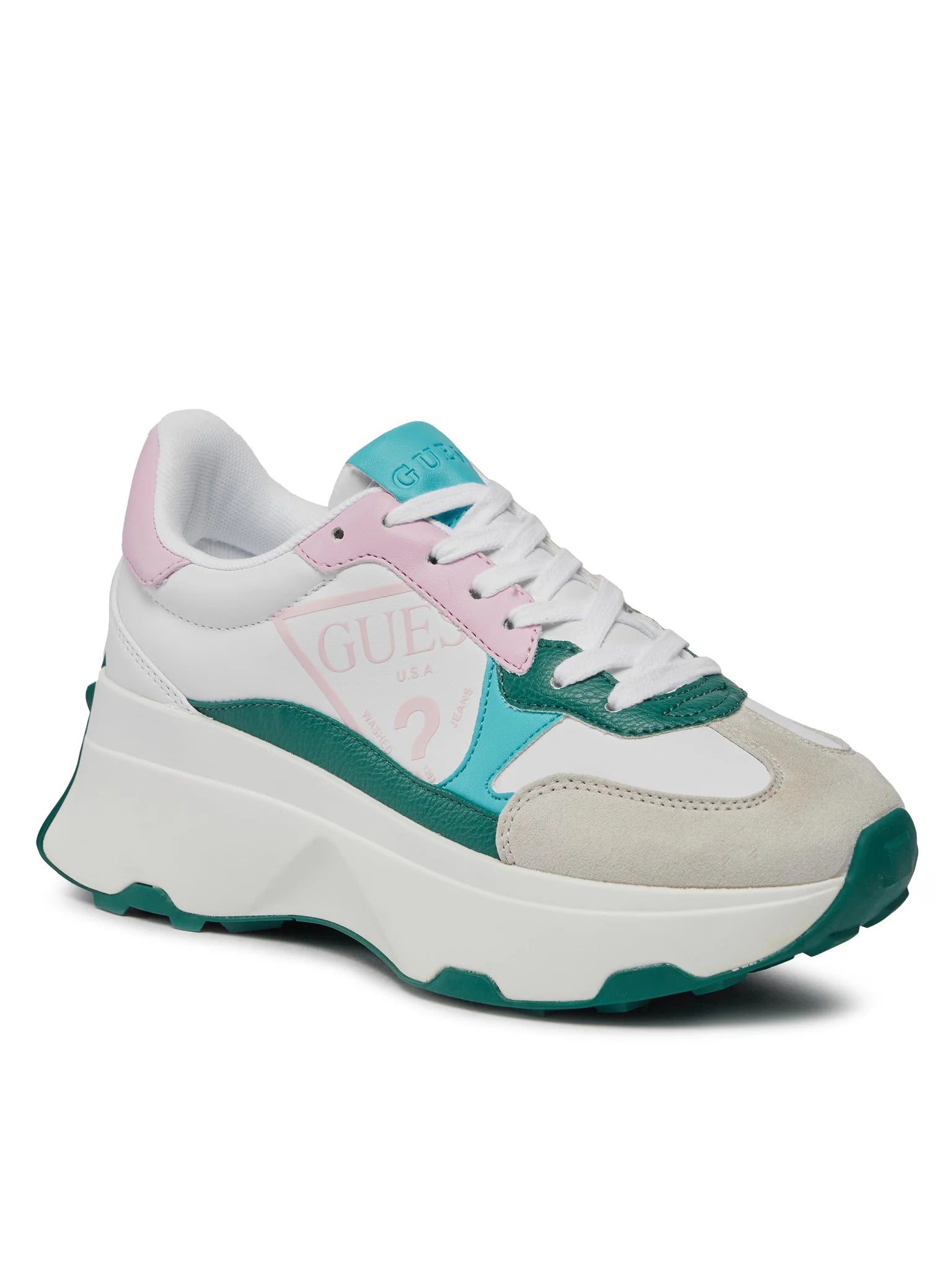 SCARPE GUESS CALEBB7 BIANCO GRIGIO