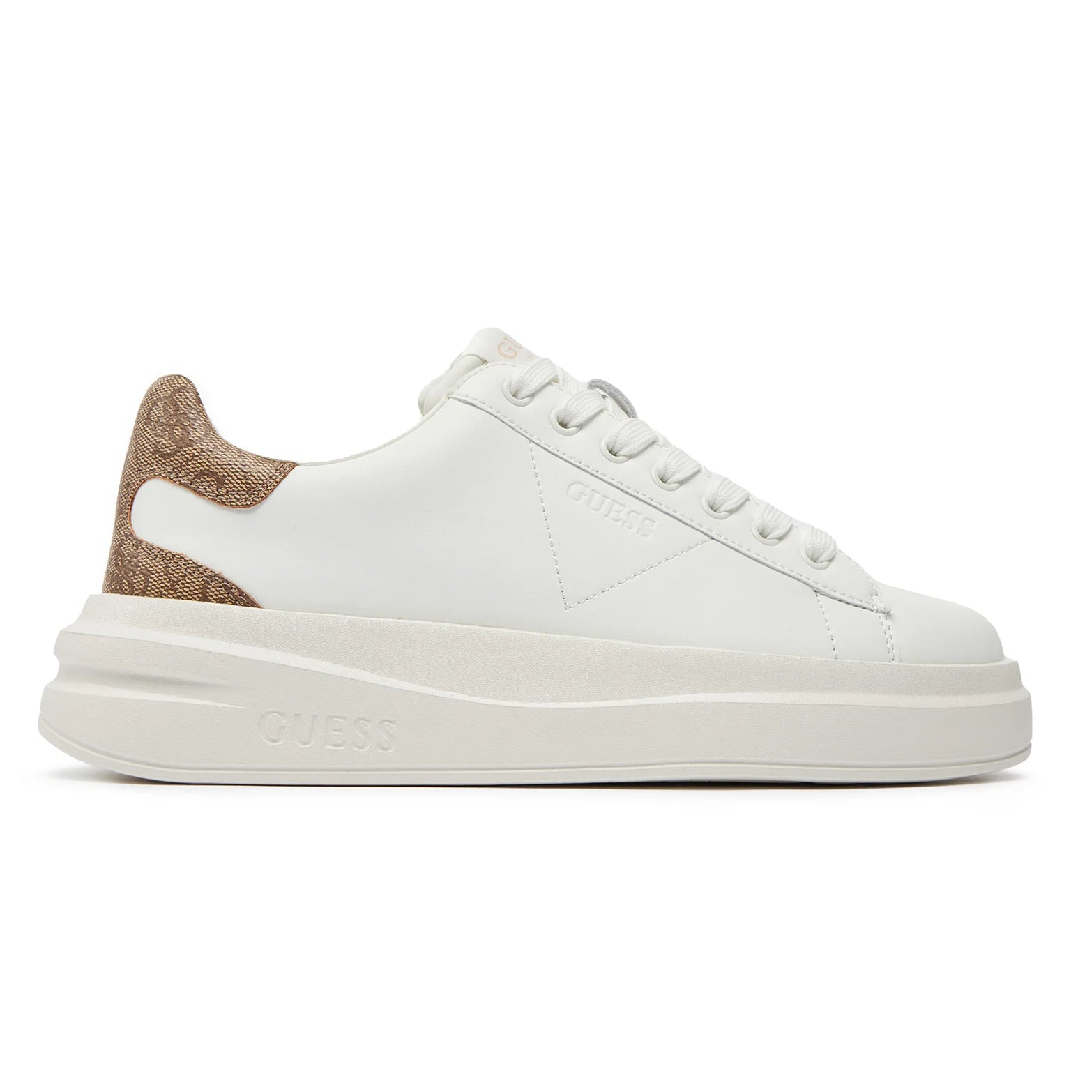 SNEAKERS GUESS ELBINA FONDO MQUEEN BIANCO
