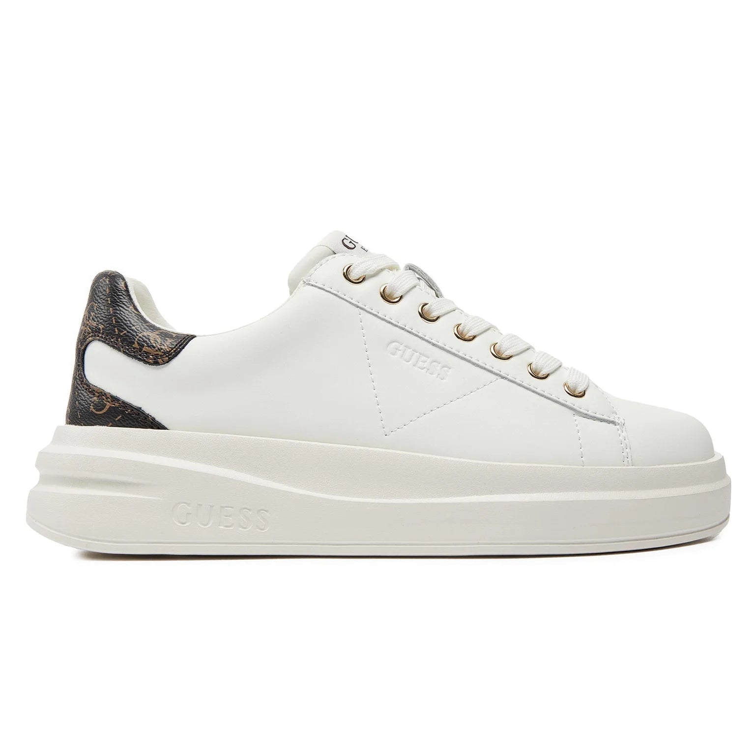 SCARPE GUESS ELBINA WHITE BROWN