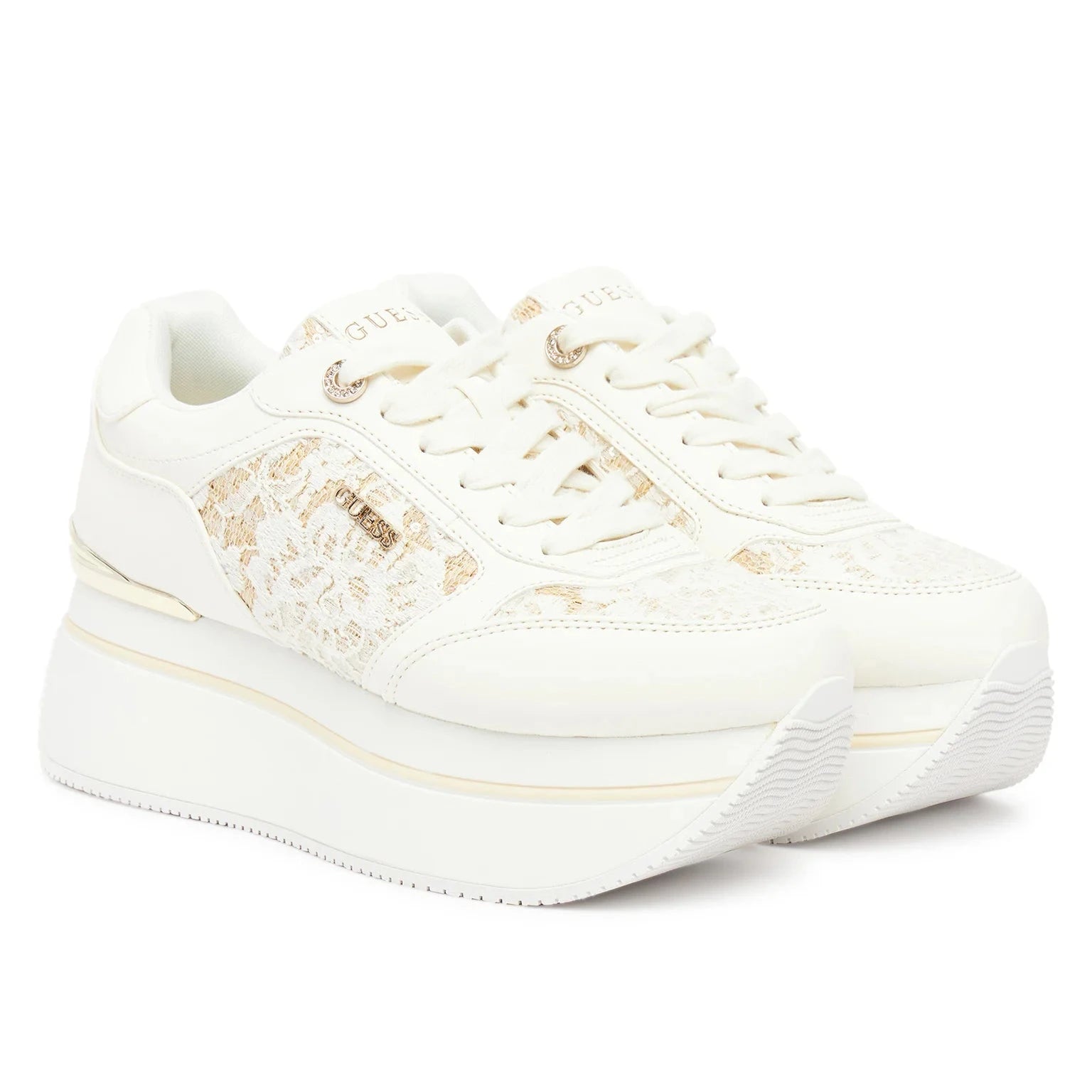 SCARPE GUESS CAMRIO8 PLATFORM BIANCO