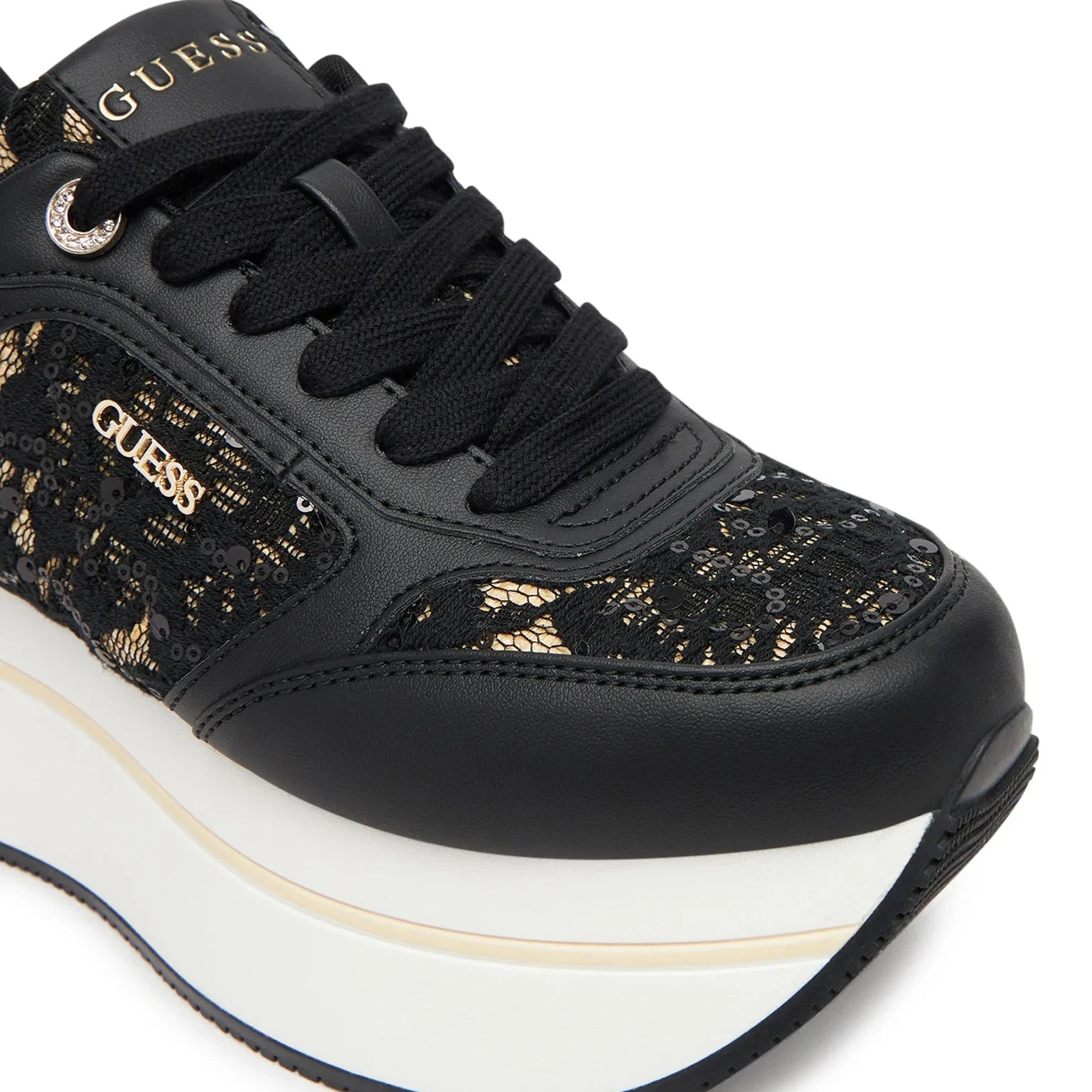 SCARPE GUESS CAMRIO8 PLATFORM NERO