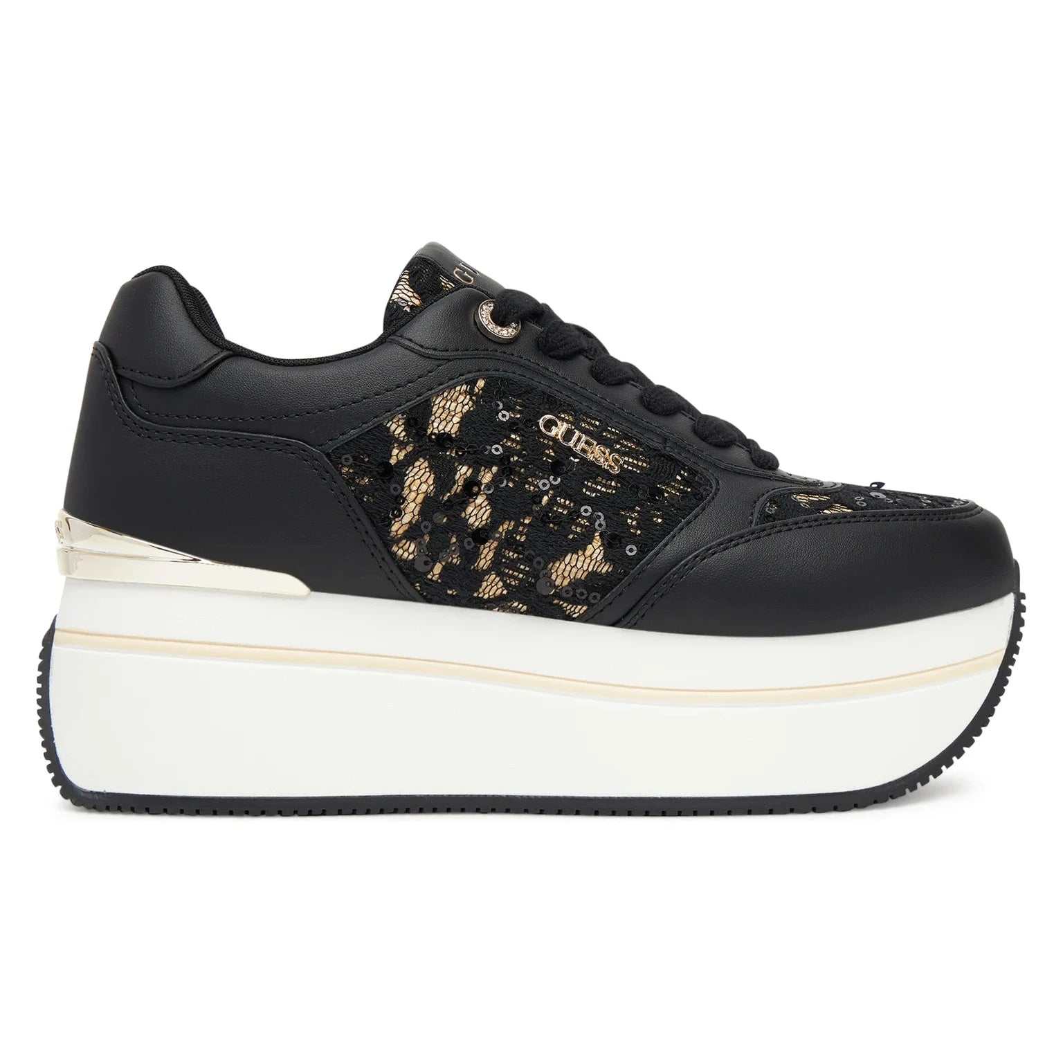 SCARPE GUESS CAMRIO8 PLATFORM NERO