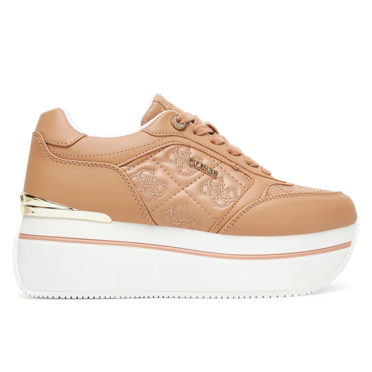 SCARPE GUESS CAMRIO9 PLATFORM BEIGE