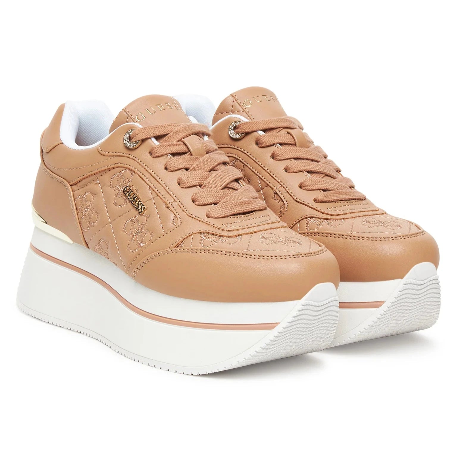 SCARPE GUESS CAMRIO9 PLATFORM BEIGE