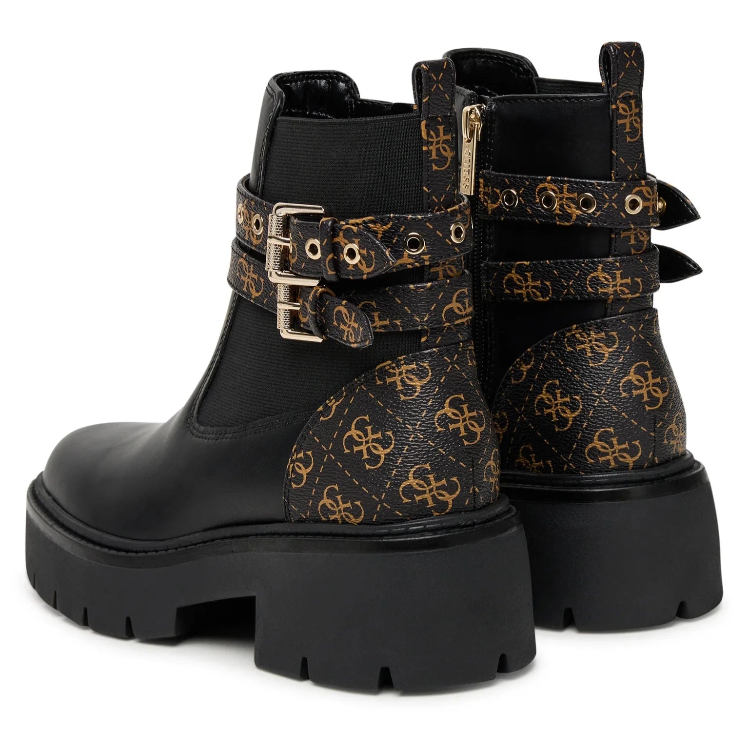 STIVALE GUESS SANDRINO BLACK BROWN