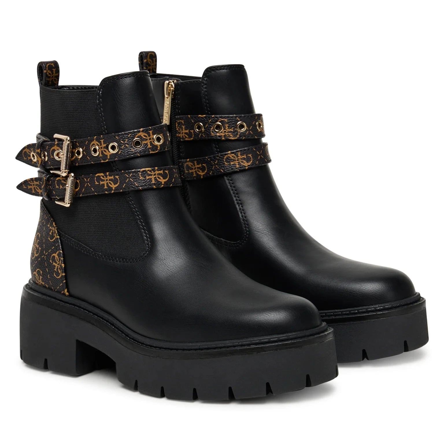 STIVALE GUESS SANDRINO BLACK BROWN