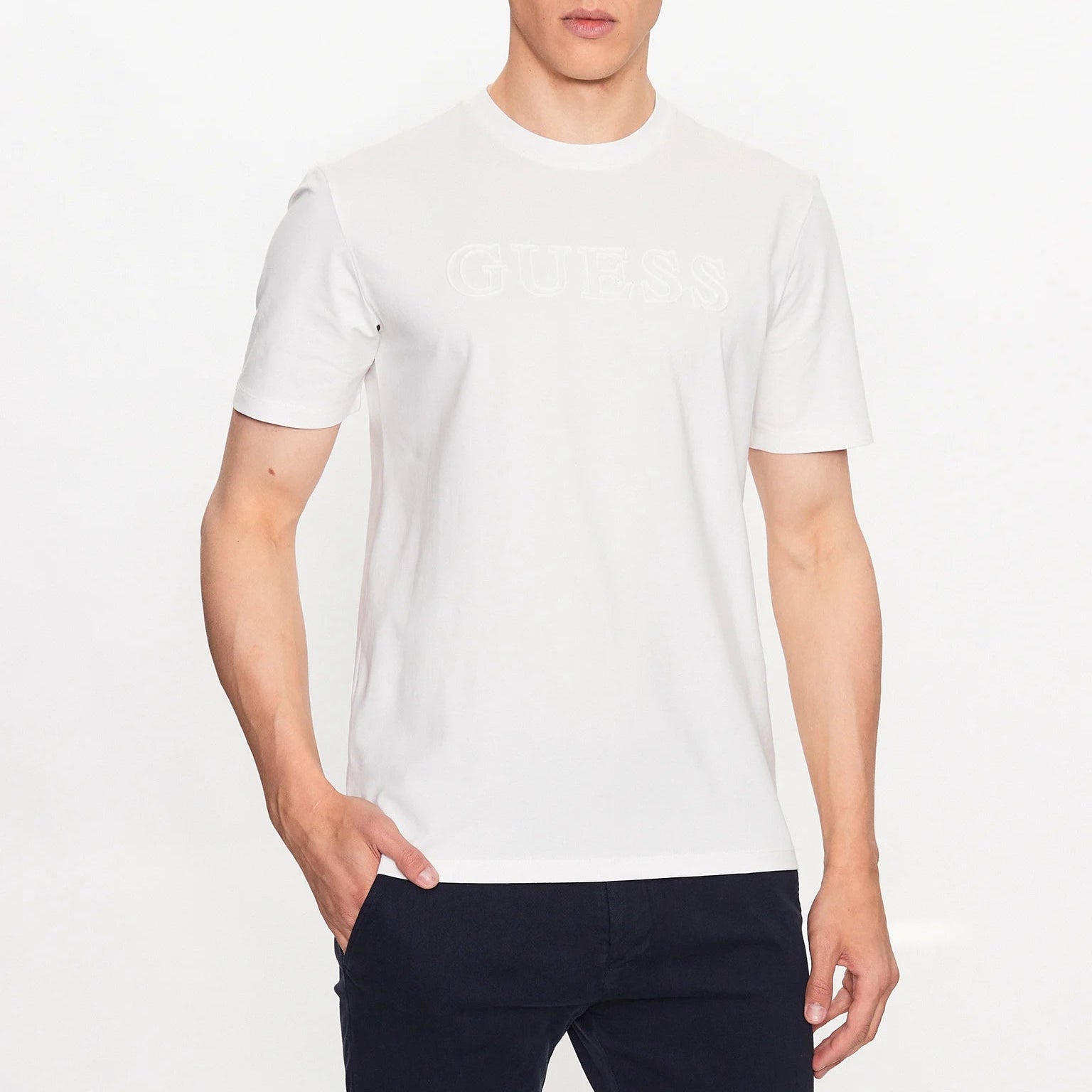 TSHIRT GUESS ALPHY LOGO GOMMATO MANICA CORTA