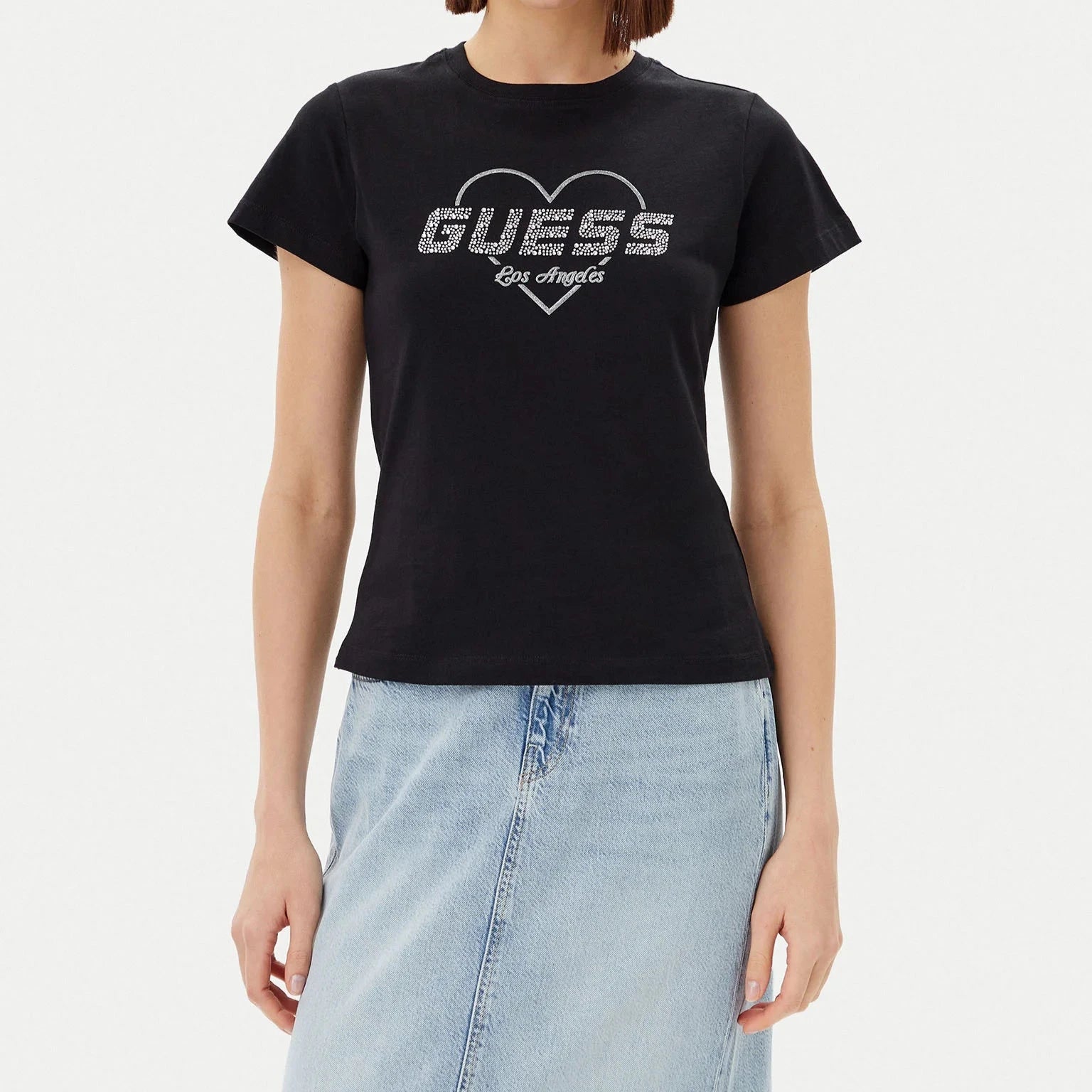 TSHIRT GUESS NARCISO MC LOGO LOVE REG FIT