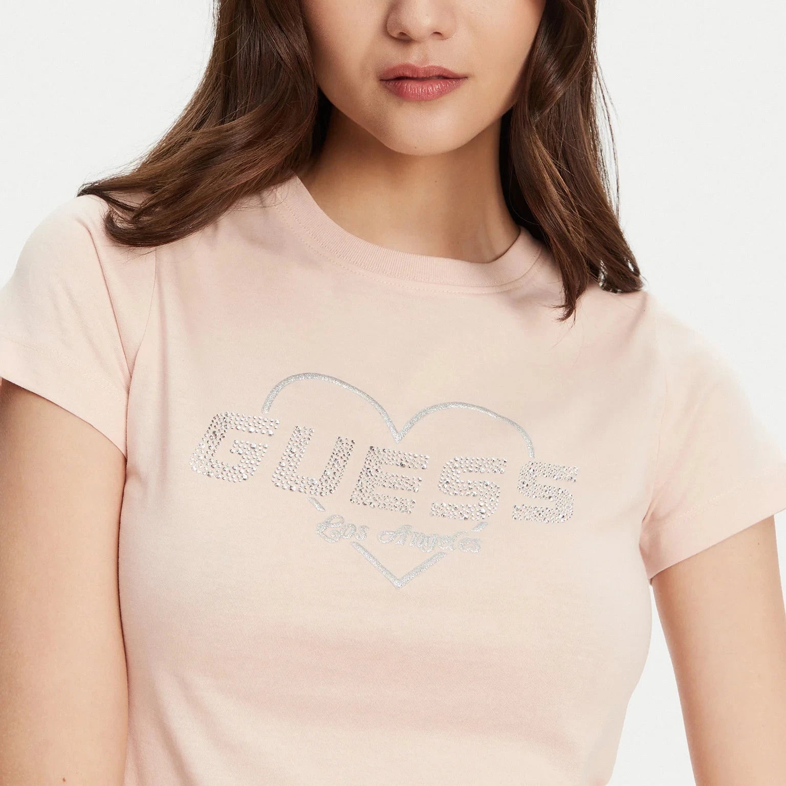 TSHIRT GUESS NARCISO MC LOGO LOVE REG FIT