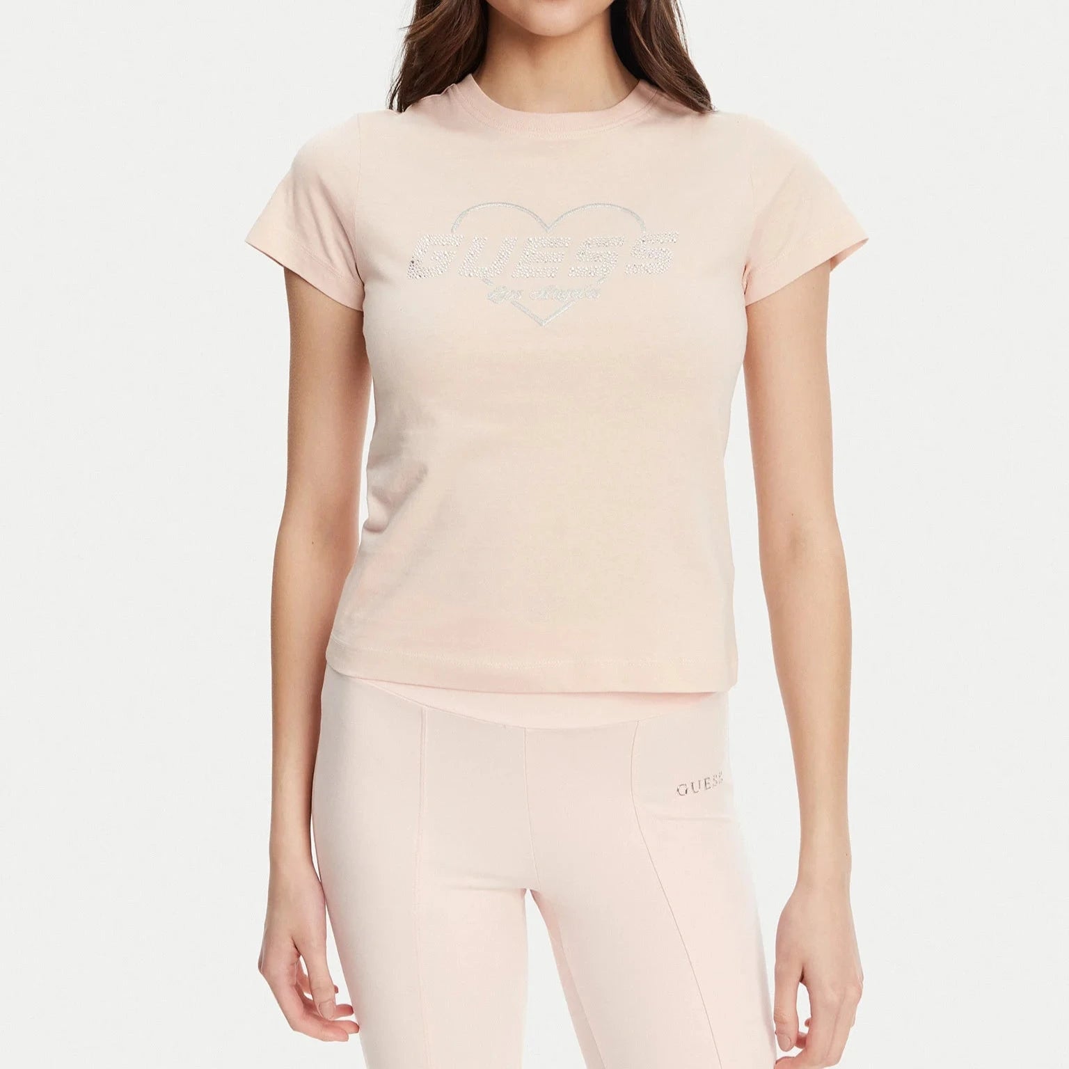 TSHIRT GUESS NARCISO MC LOGO LOVE REG FIT