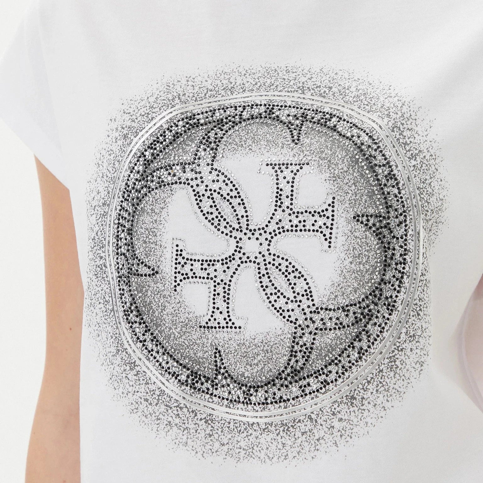 TSHIRT GUESS 4G SHADED HOTFIX REGULAR FIT