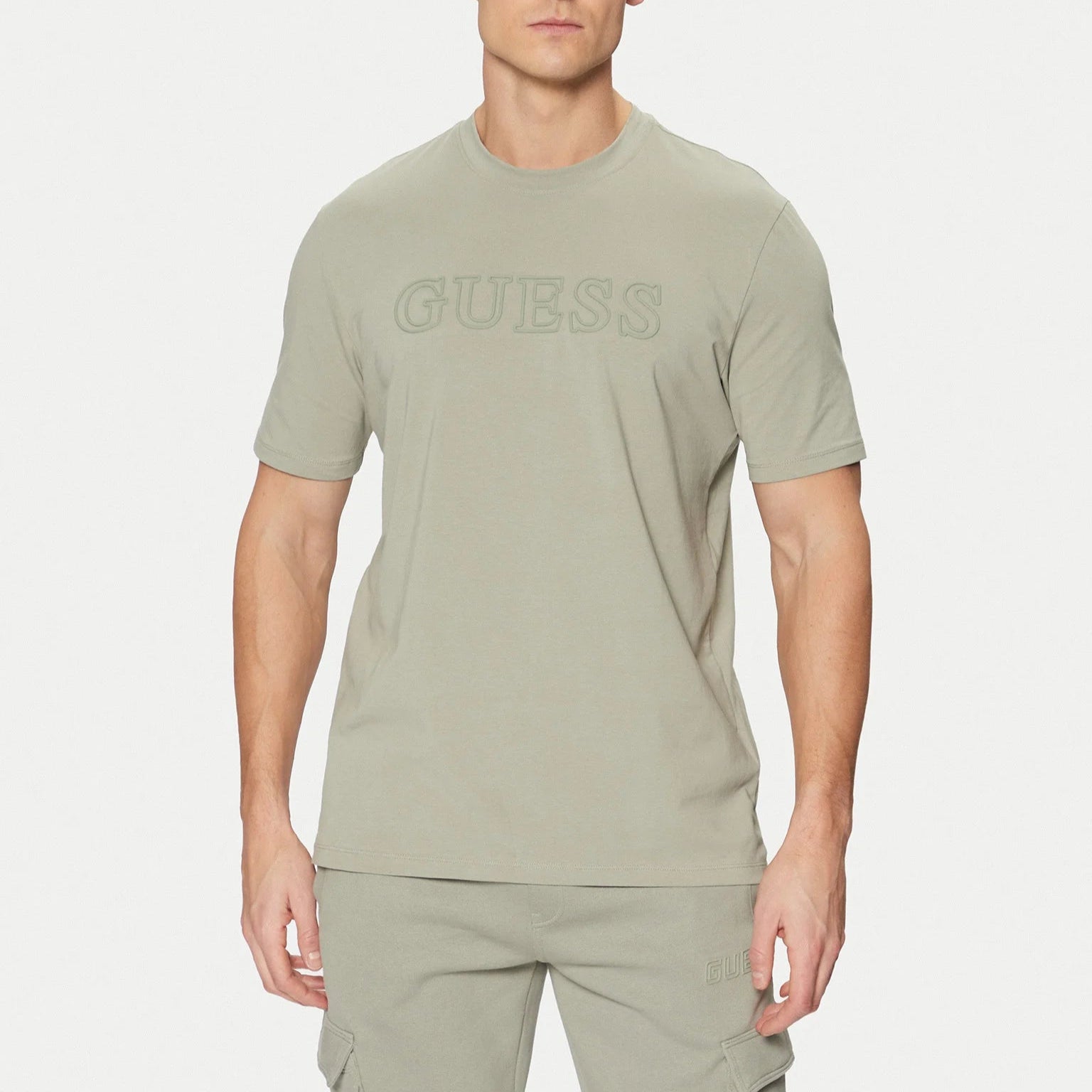 TSHIRT GUESS ALPHY LOGO GOMMATO MANICA CORTA