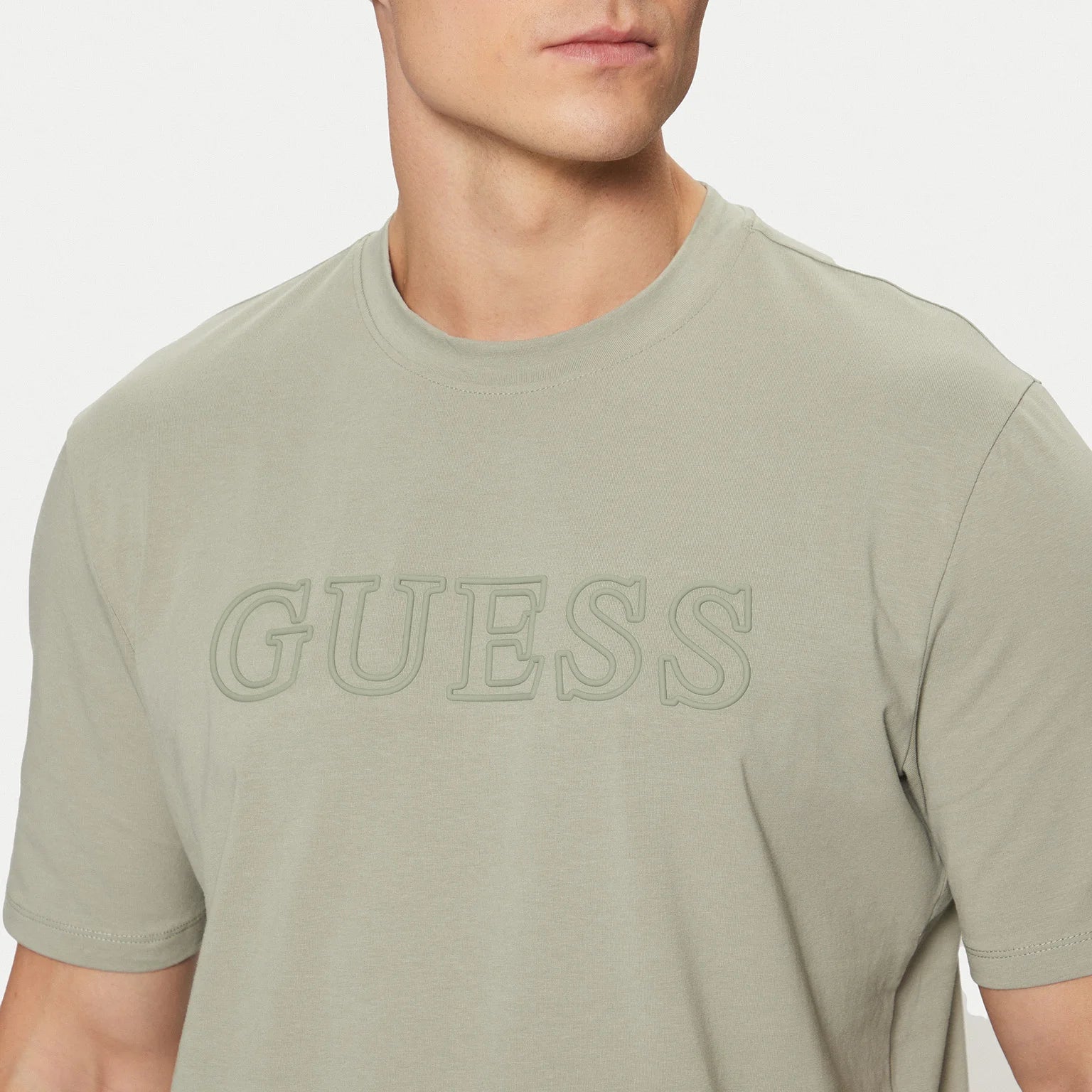 TSHIRT GUESS ALPHY LOGO GOMMATO MANICA CORTA