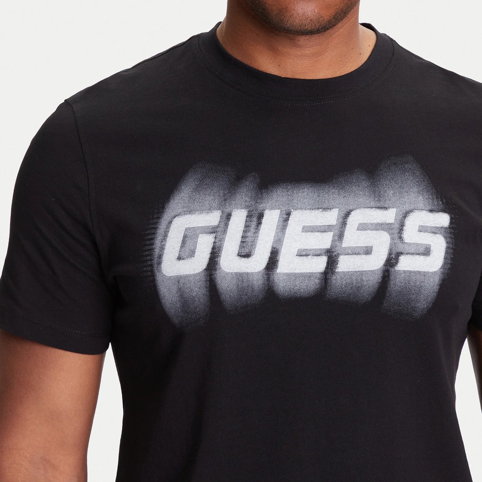 TSHIRT GUESS ASCANIO LOGO OMBREGGIATO