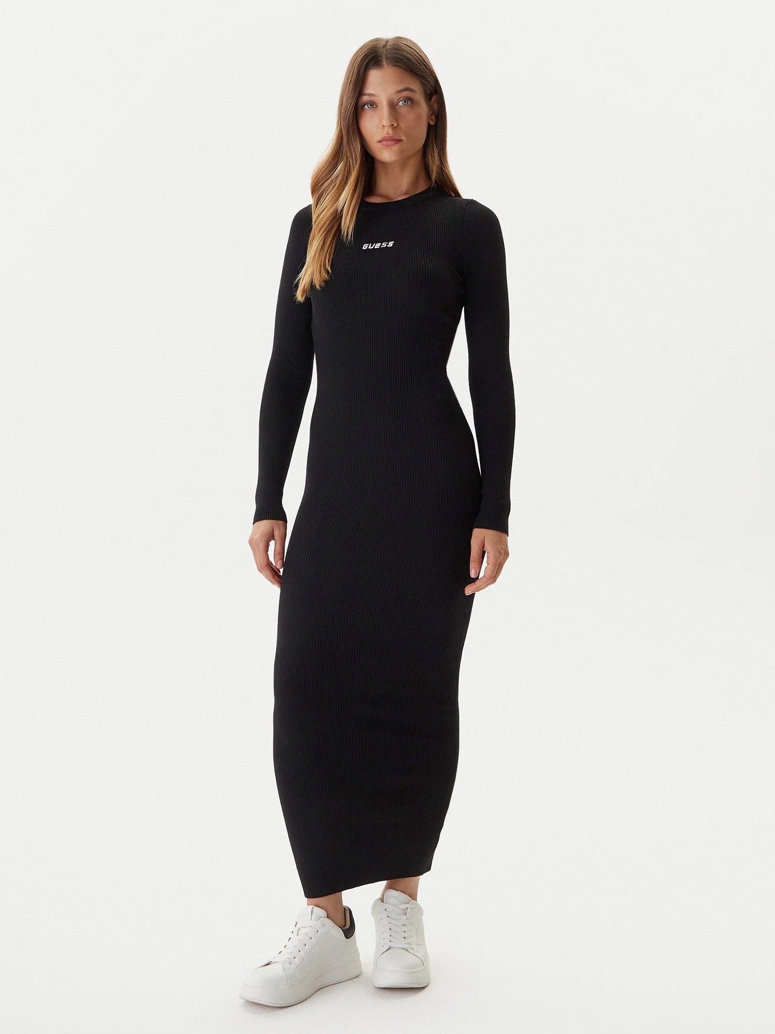 ABITO GUESS VESTITO LUNGO FLAMINIA ML RIBBED