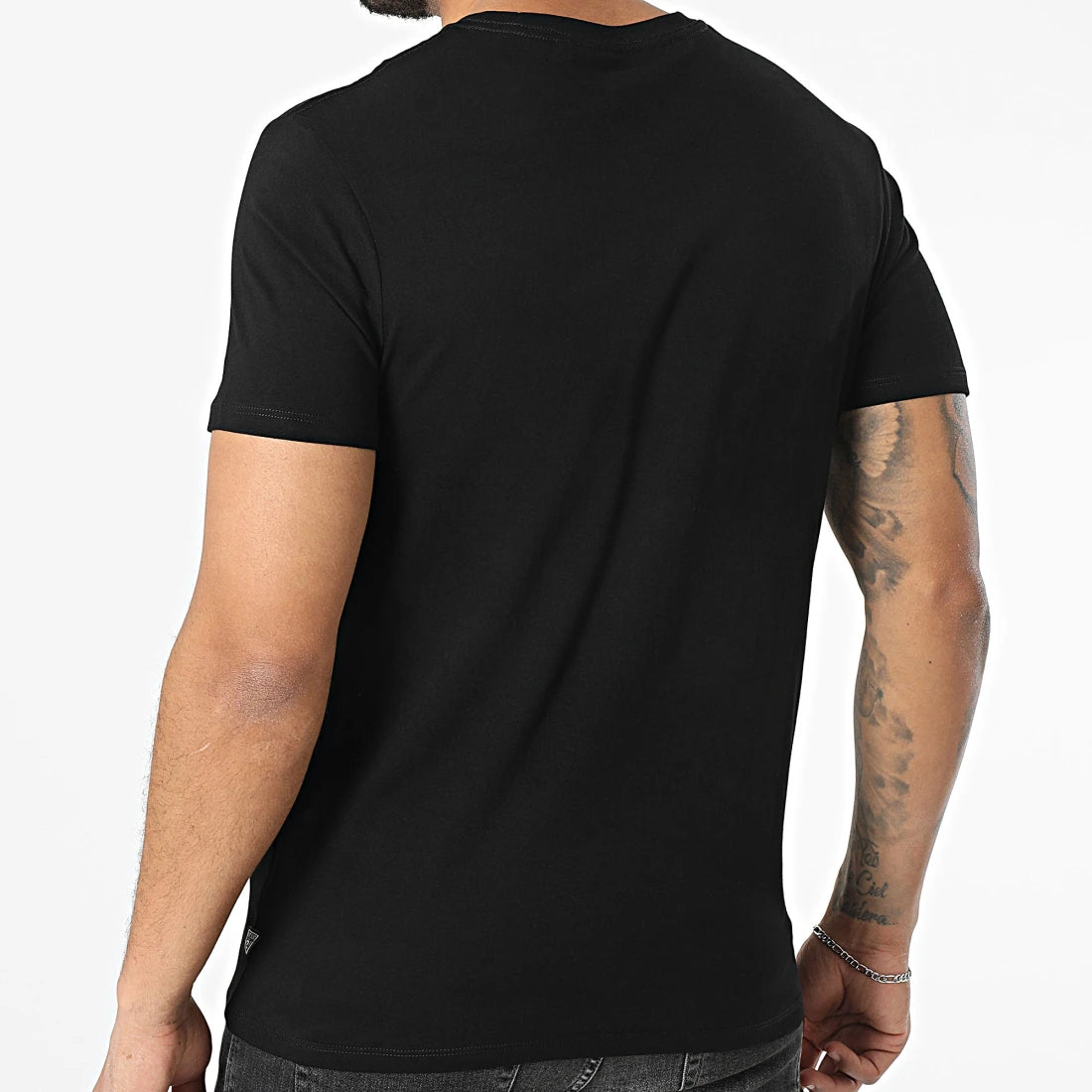 TSHIRT GUESS CHAIN TRI LOGO MC