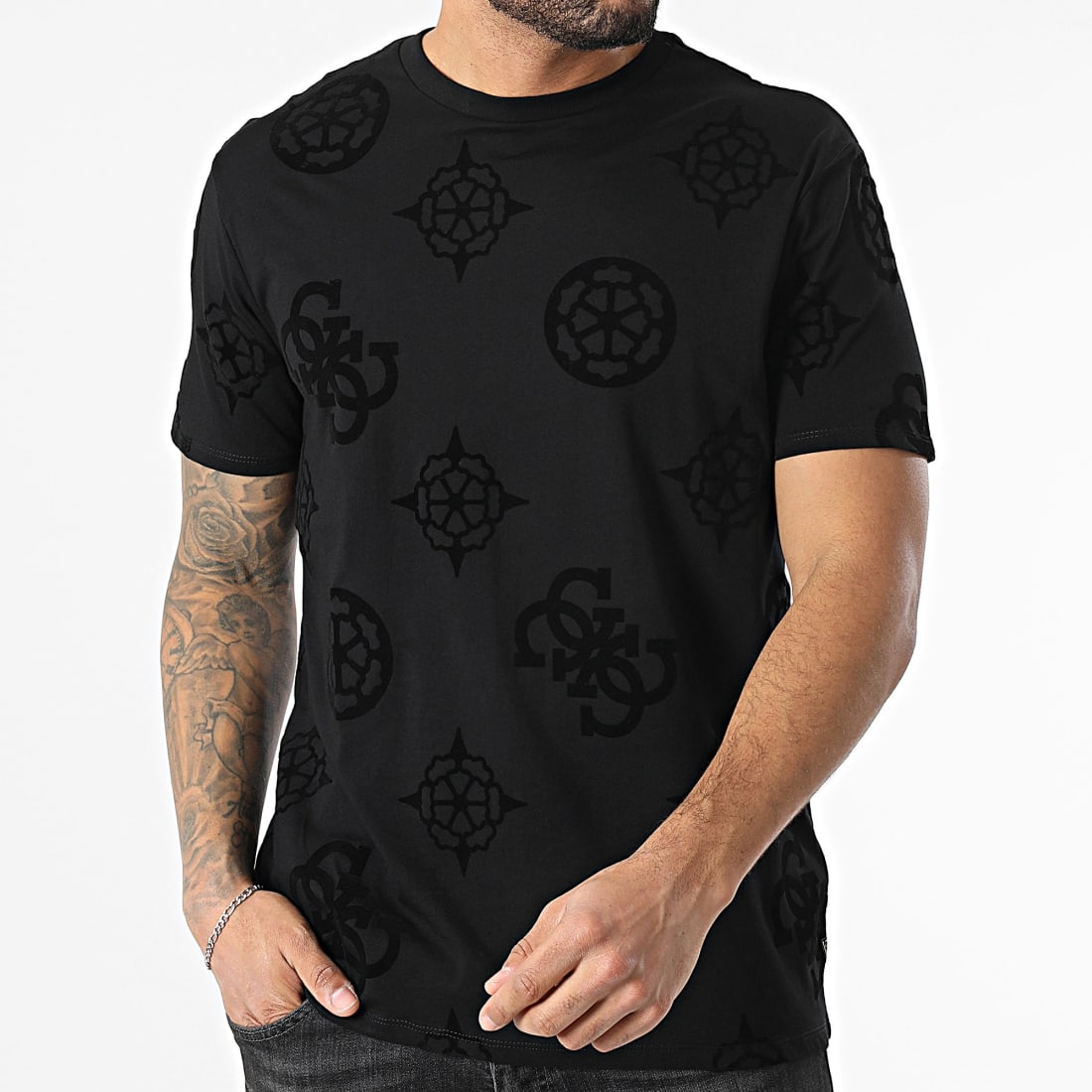 TSHIRT GUESS PEONY PRINT