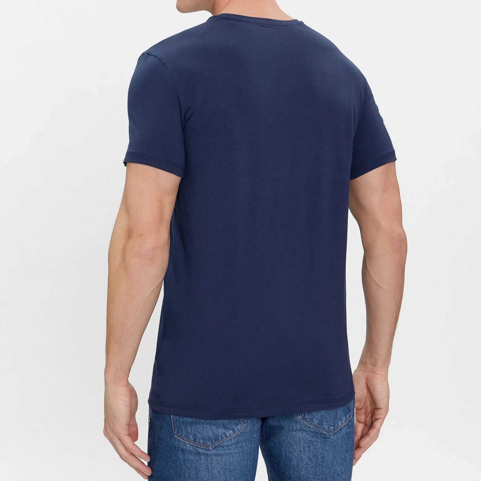 TSHIRT GUESS CALEB HERO BASIC MINILOGO TRIANGOLO SLIM FIT