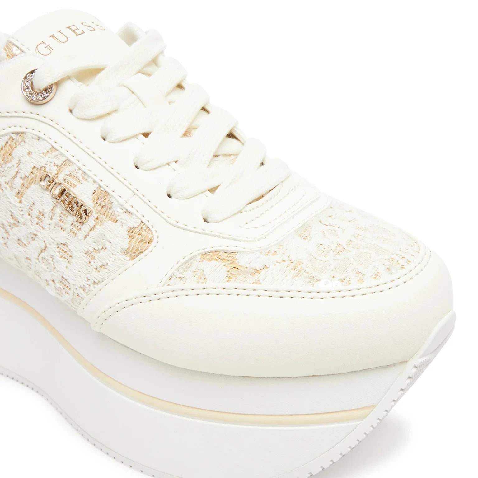 SCARPE GUESS CAMRIO8 PLATFORM BIANCO