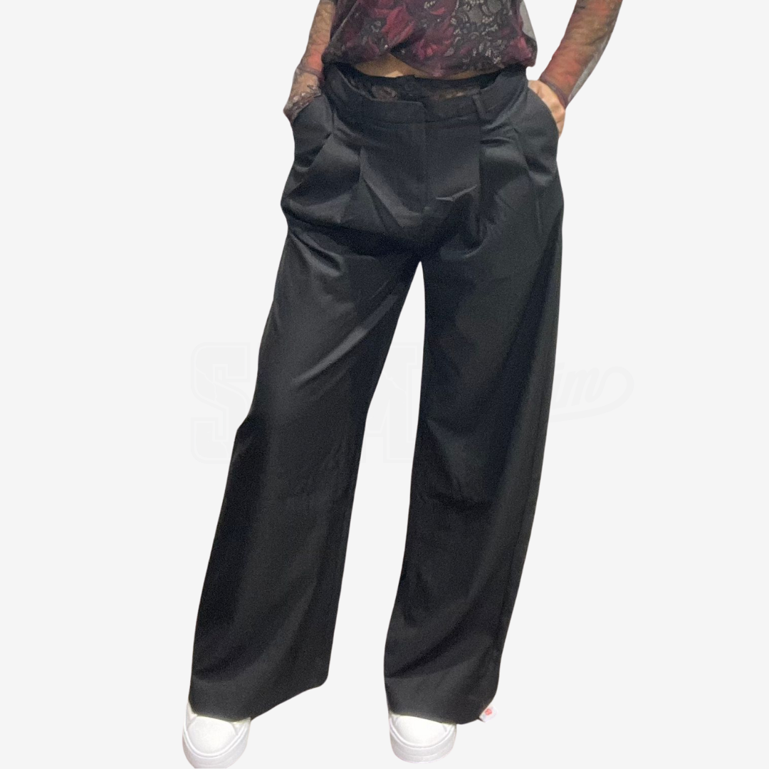 PANTALONE SEM MAYA VITA IN PIZZO PALAZZO CON PENCES