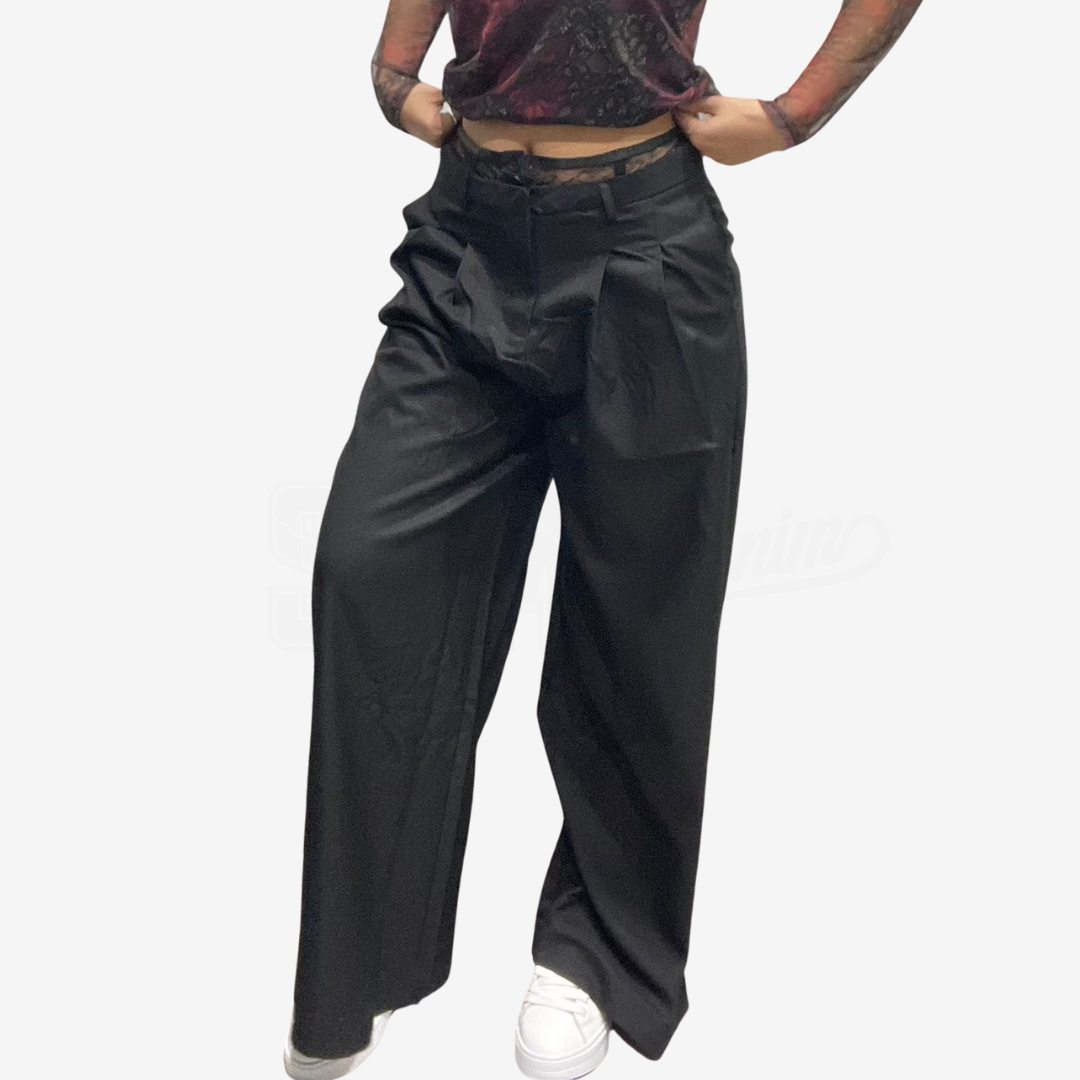 PANTALONE SEM MAYA VITA IN PIZZO PALAZZO CON PENCES