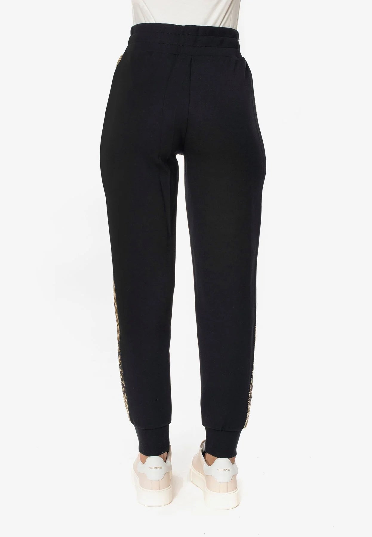 PANTALONE GUESS IN FELPA CON LOGO STUDS